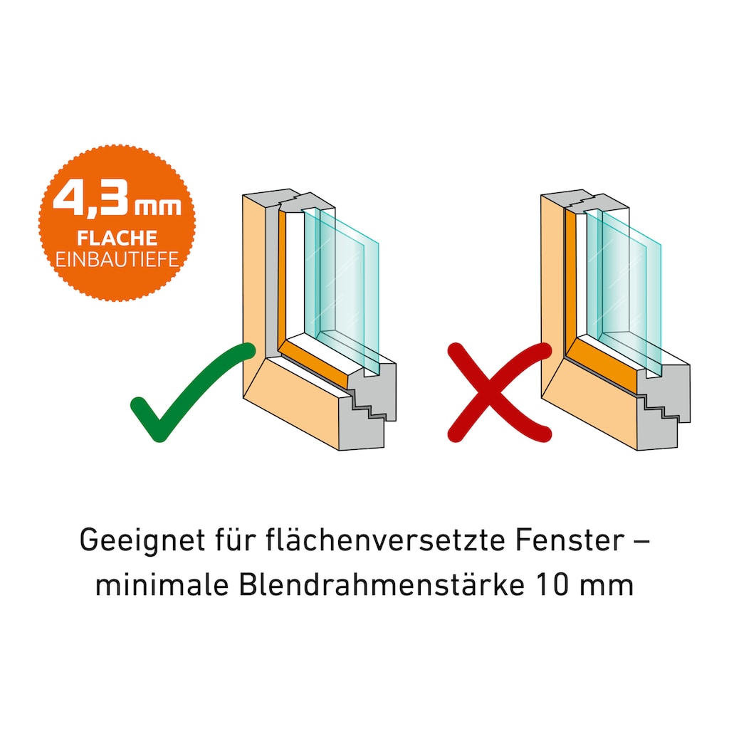 Windhager Insektenschutzplissee »EXPERT Ultra Flat«, halbtransparent, ohne Bohren