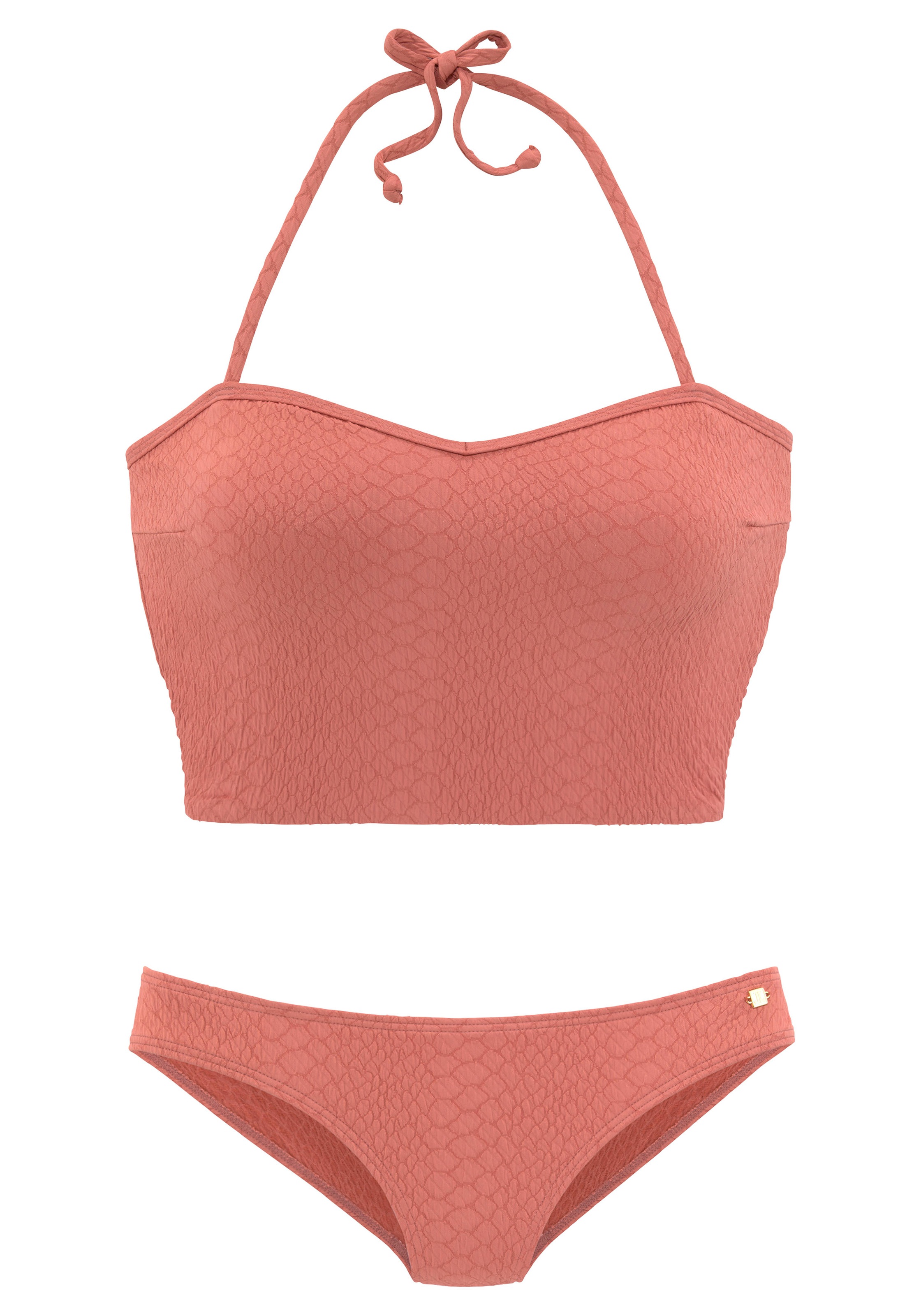 JETTE Bustier-Bikini-Top, aus strukturierter Ware