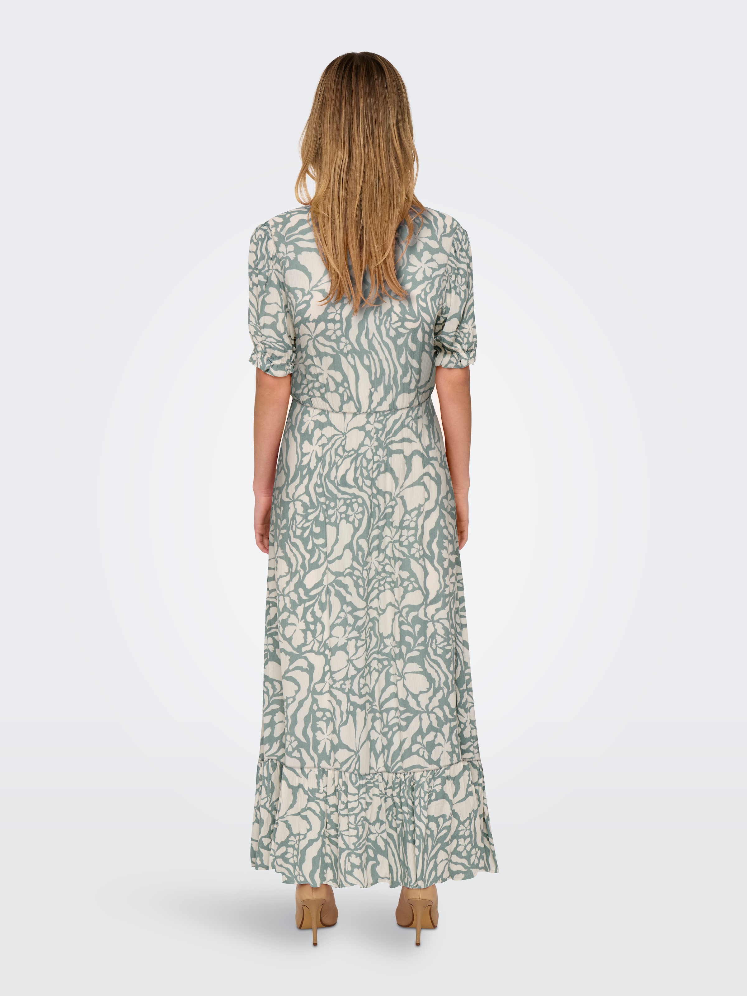 ONLY Maxikleid »ONLCHIANTI S/S LONG DRESS WVN NOOS« Viskose, regular fit
