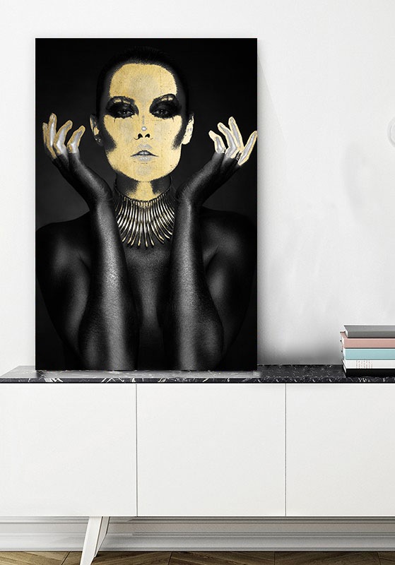 queence Acrylglasbild »Chnum«, Kunst-Gemälde-Frau-Bilder von Frauen-Mode-Mo günstig online kaufen