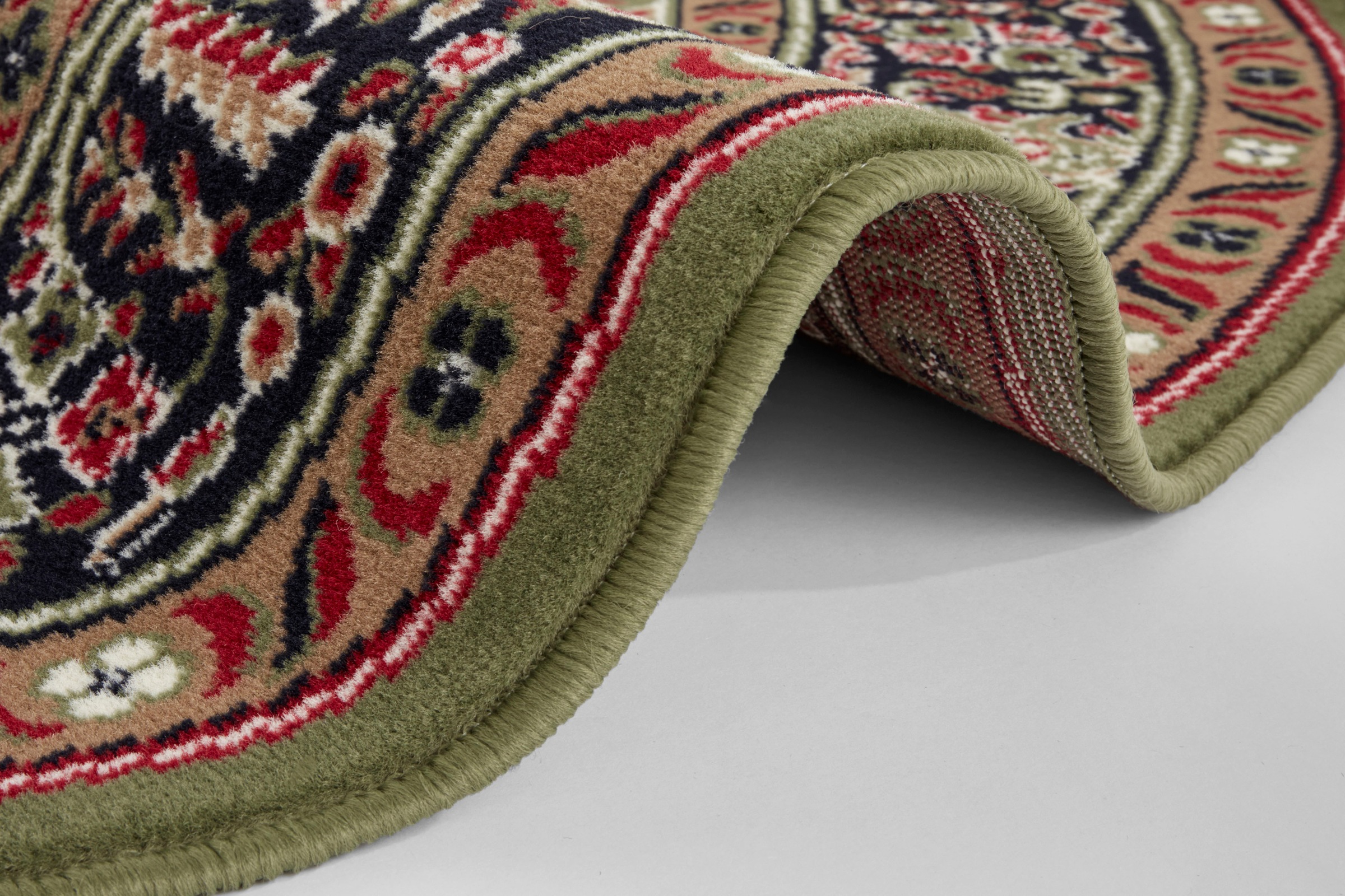 8. Bild von NOURISTAN Teppich »Skazar Isfahan«, rund, Kurzflor, Orient, Teppich, Vintage, Esszimmer, Wohnzimmer, Flur