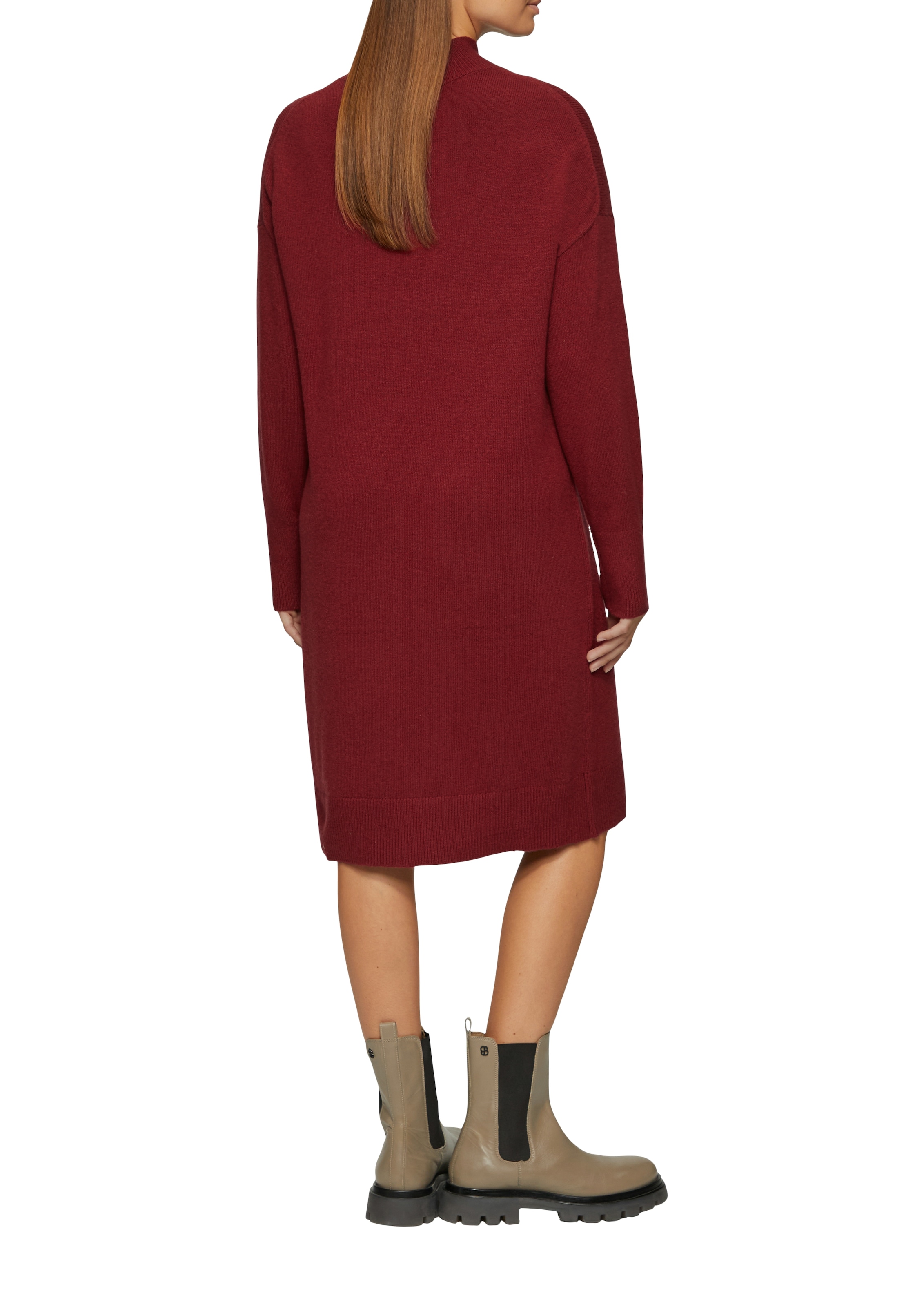 s.Oliver Strickkleid, in 3/4 Länge - mit Stehkragen