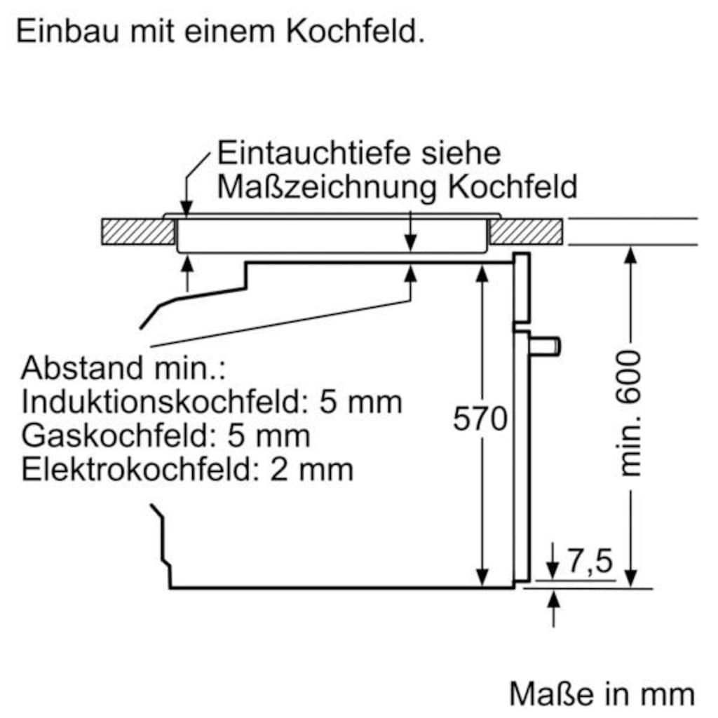 SIEMENS Elektro-Herd-Set »EQ521KS0V«, HE517ABS0, (Set), mit 3D-Heißluft Plus