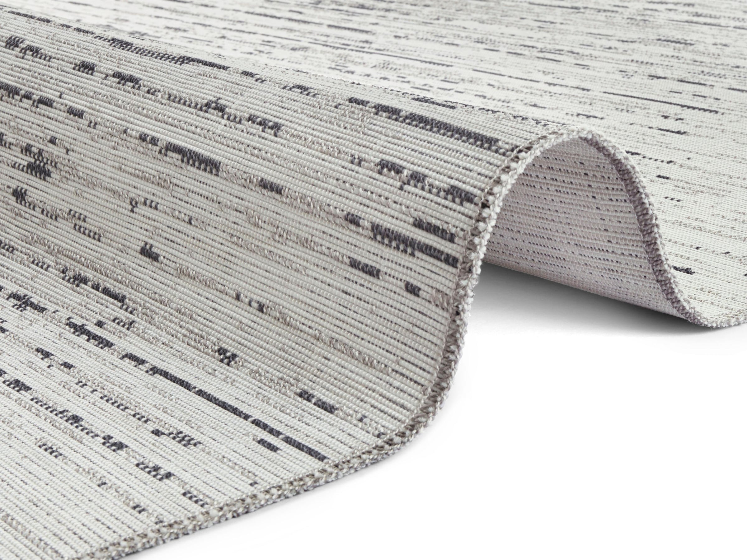 ELLE DECORATION Teppich »Laval«, rechteckig, 3 mm Höhe, In-und Outdoor geeignet, Strapazierfähig und pflegeleicht, Flachgewebe