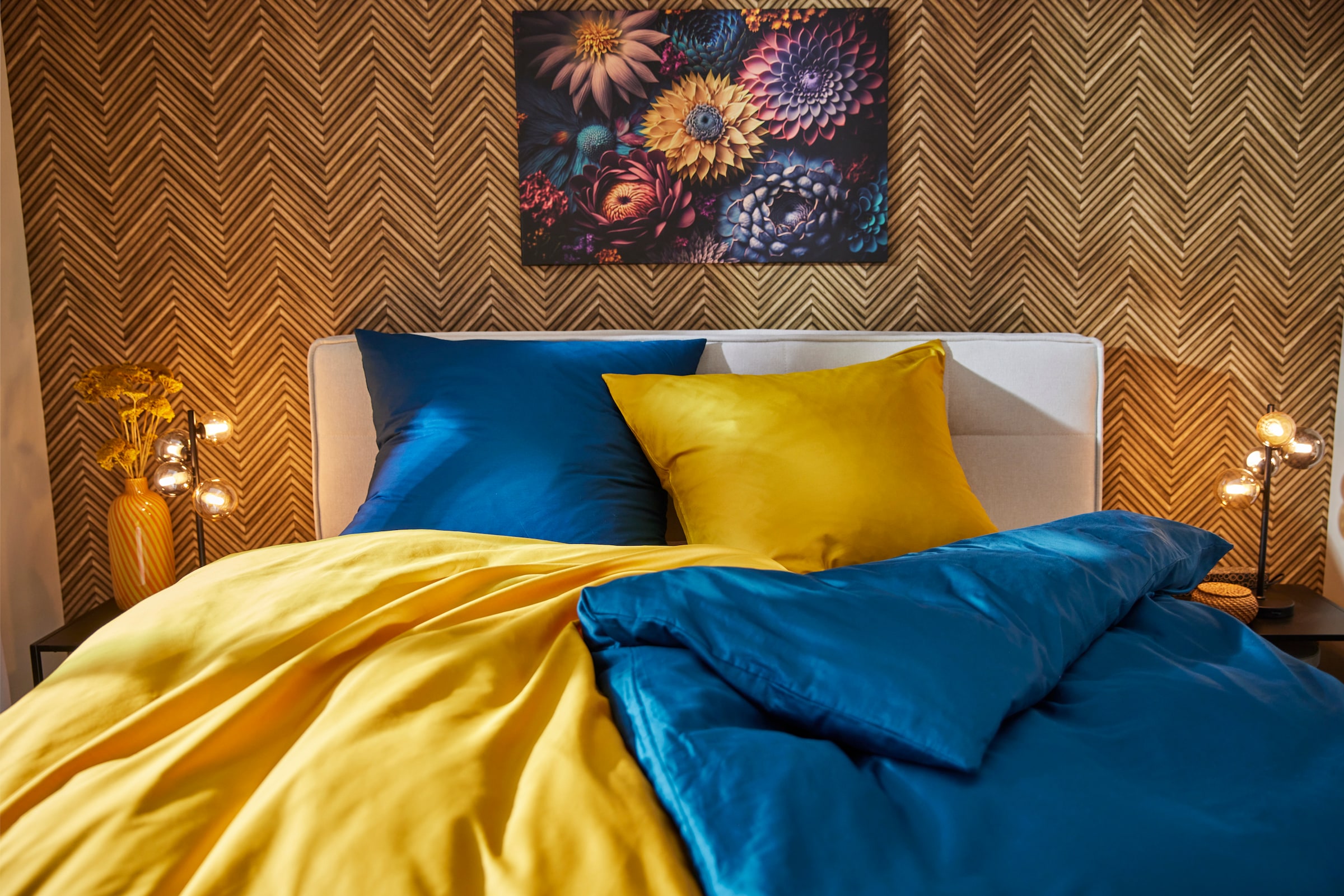 CASATEX Bettwäsche »Uni«, Uni Design, Reißverschluss, tolle Farben
