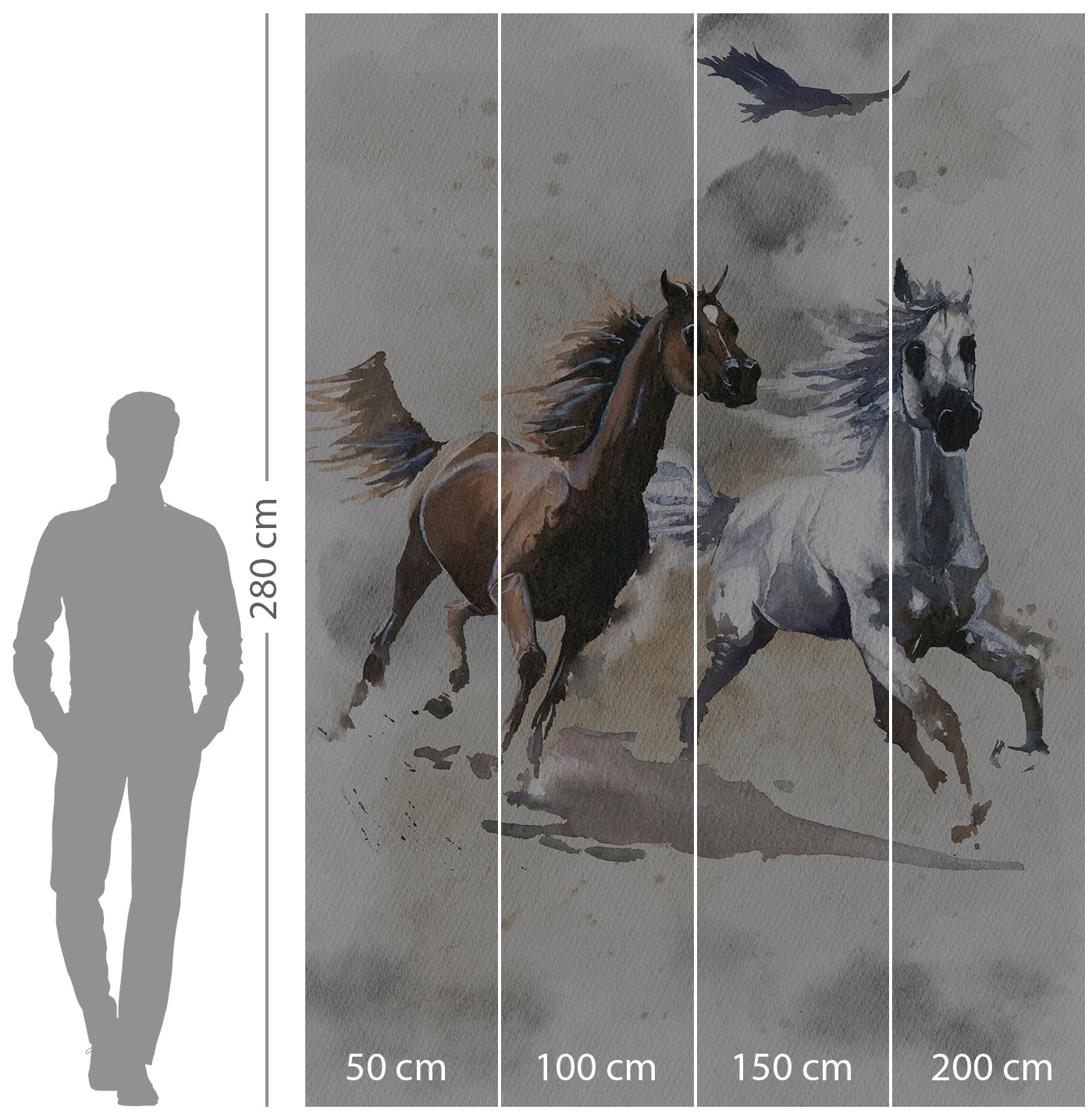 Komar Vliestapete »Digitaldruck Vlies -  Wild Ride - Größe 200 x 280 cm« bedruckt glatt Kinderzimmer