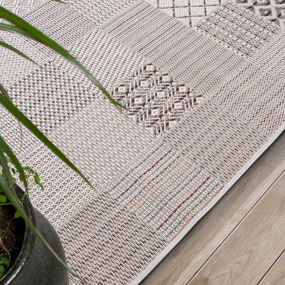 the carpet Teppich »Lagos«, rechteckig, 5 mm Höhe, moderner robuster In und Outdoor Teppich