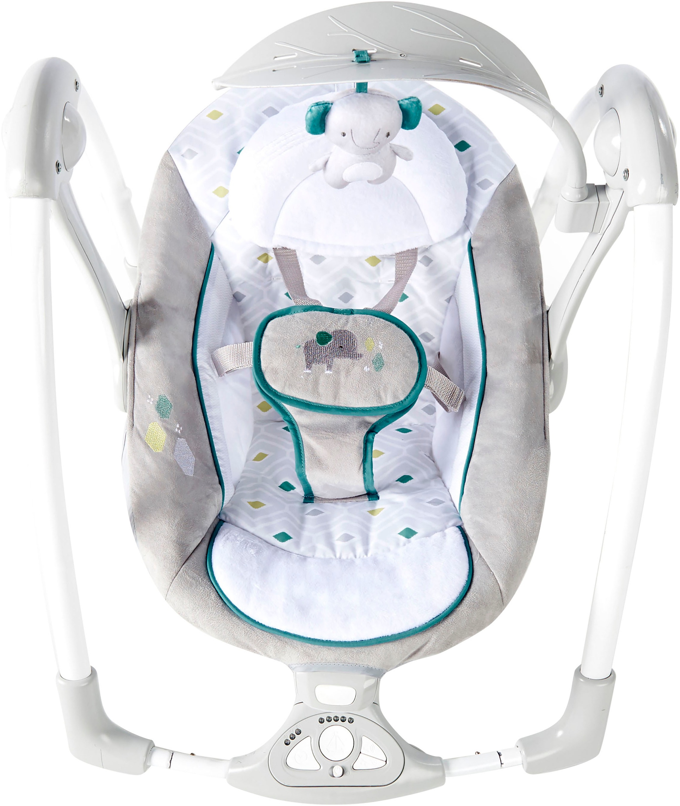 ingenuity Babyschaukel »ConvertMe Swing-2-Seat Portable Swing - Nash«, mit automatischer Schaukelfunktion und Sound-Effekt