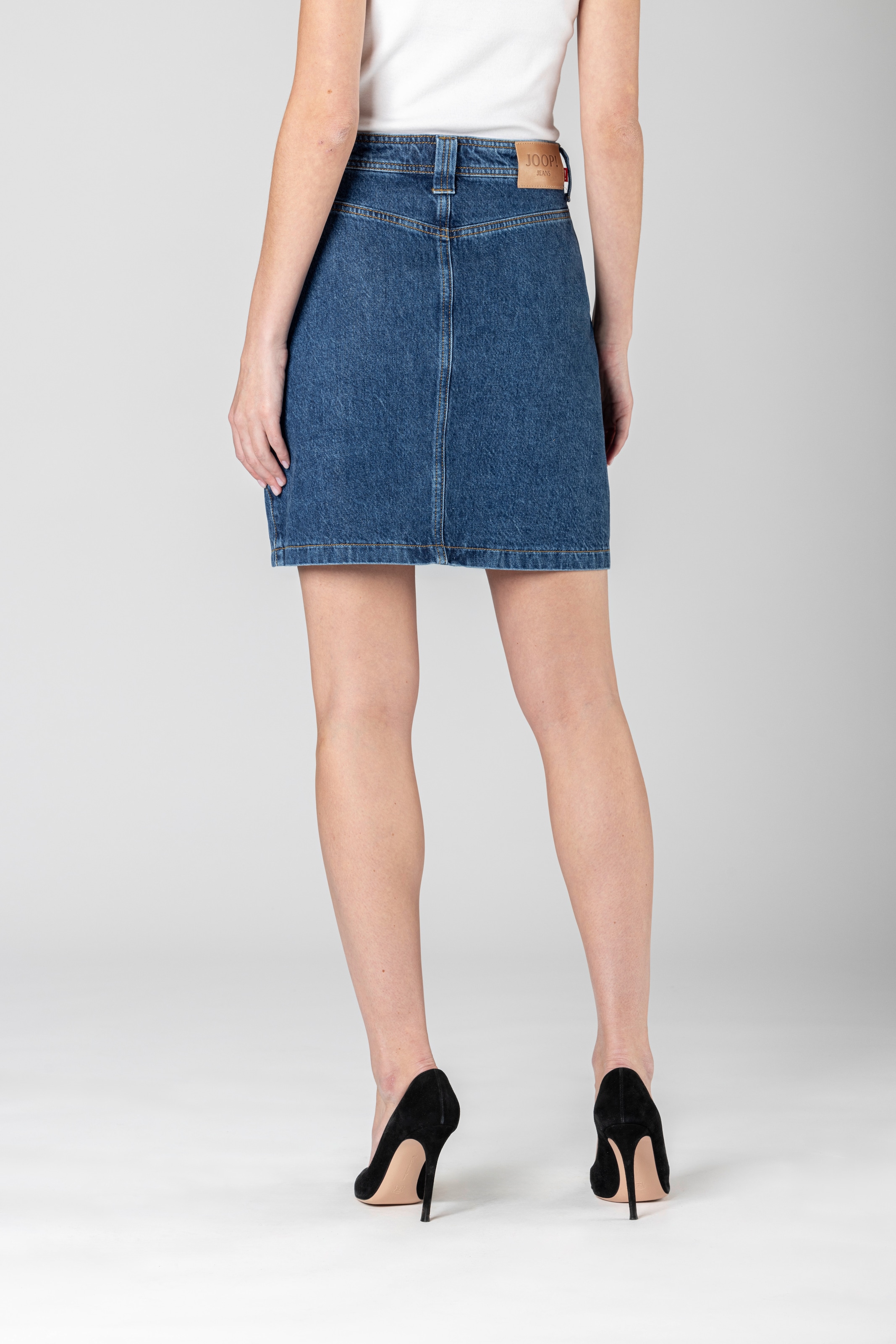 Joop Jeans Jeansrock »Rosa« mit Schmuckknöpfen