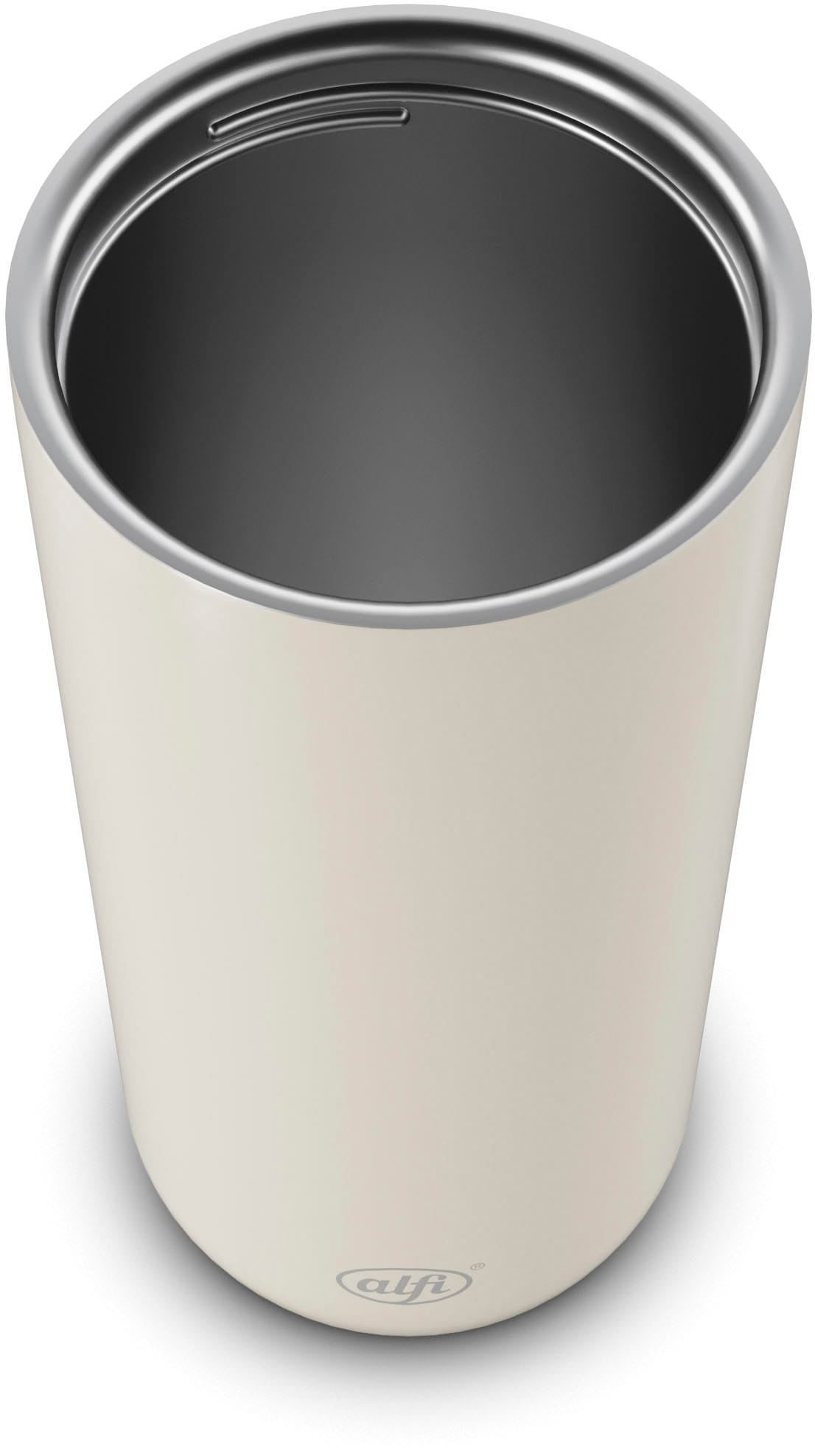 Alfi Thermobecher »ISO COFFEE MUG PRO, absolut dicht, spülmaschinenfest« 0,38l, 6h heiß & 12h kalt, mit Druckknopf & Teebeutel-Aufhänger