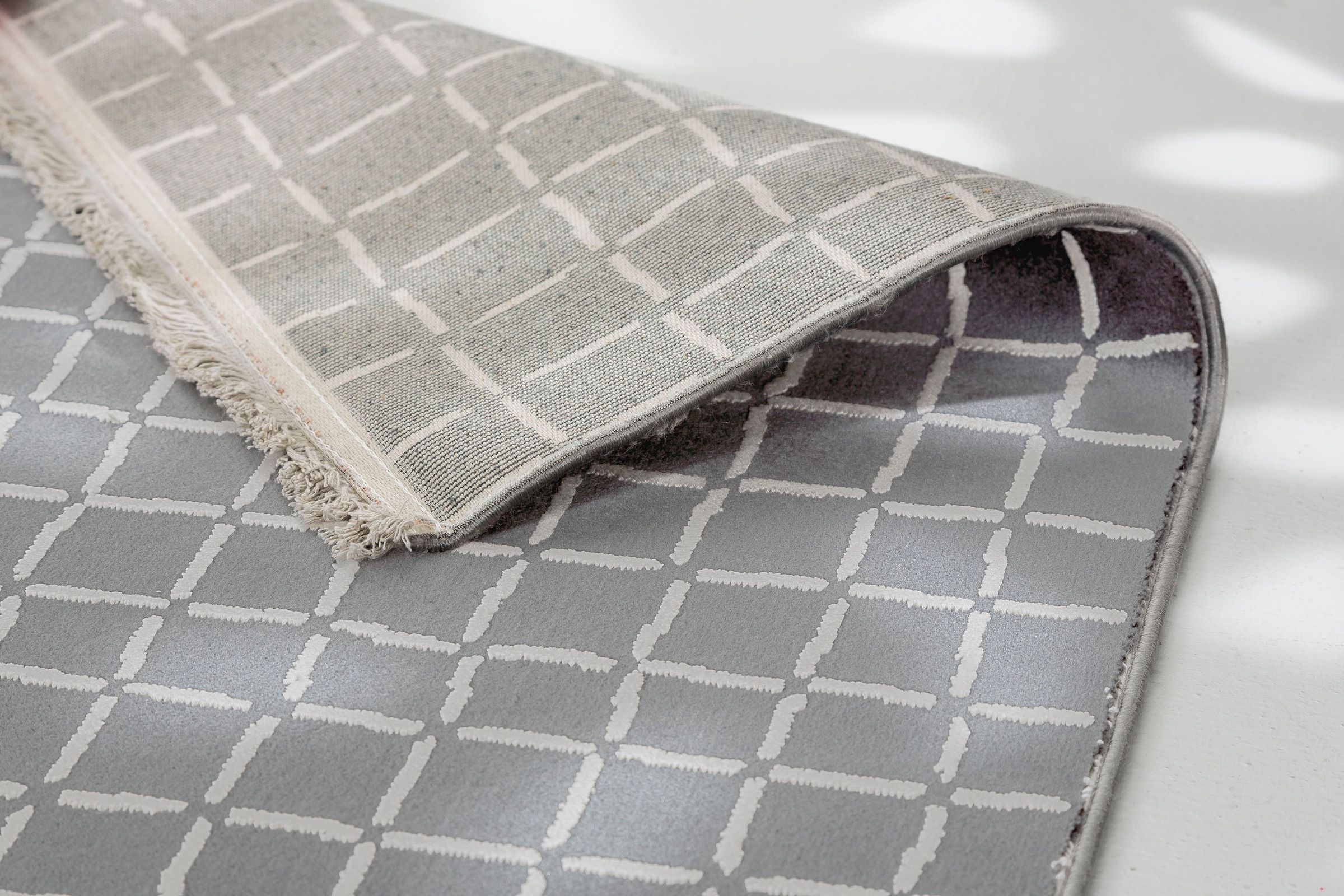 SCHÖNER WOHNEN-Kollektion Teppich »Magic 6104«, rechteckig, 7 mm Höhe, Hoch Tief Struktur, mit Viskose, weich und glänzend