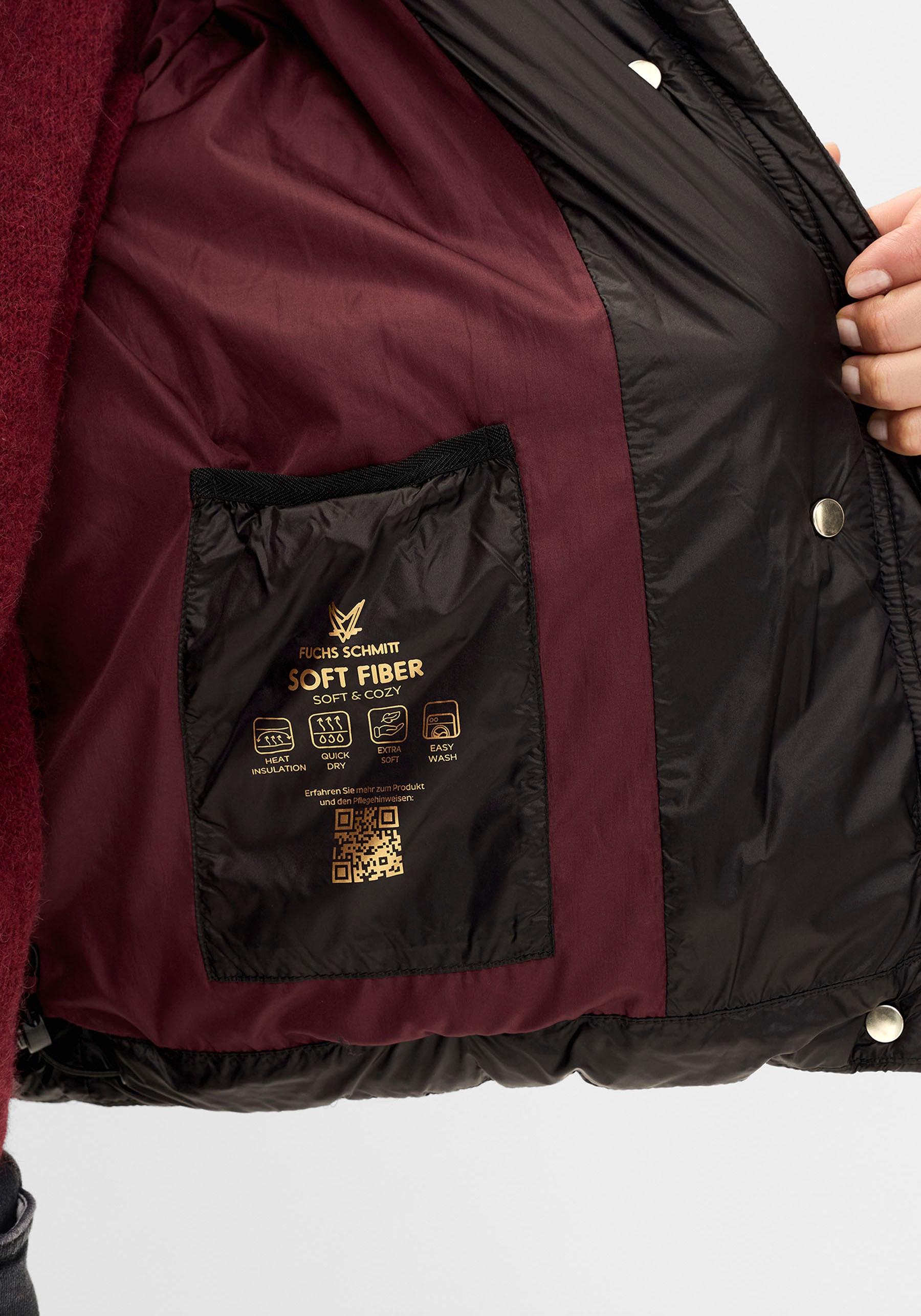 Fuchs Schmitt Steppjacke, ohne Kapuze, mit Eingrifftaschen an der Seite