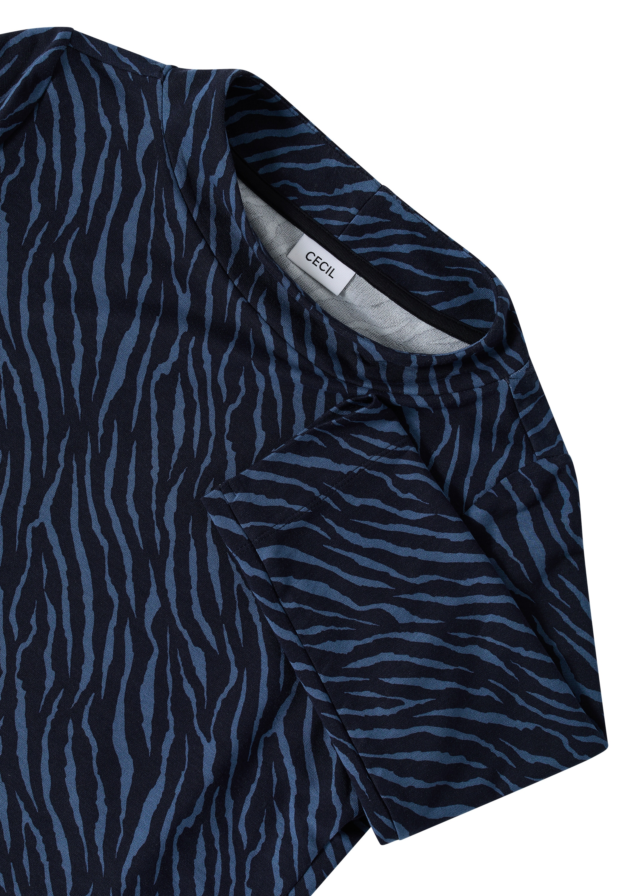 Cecil 3/4-Arm-Shirt, mit Minimal Animal-Print