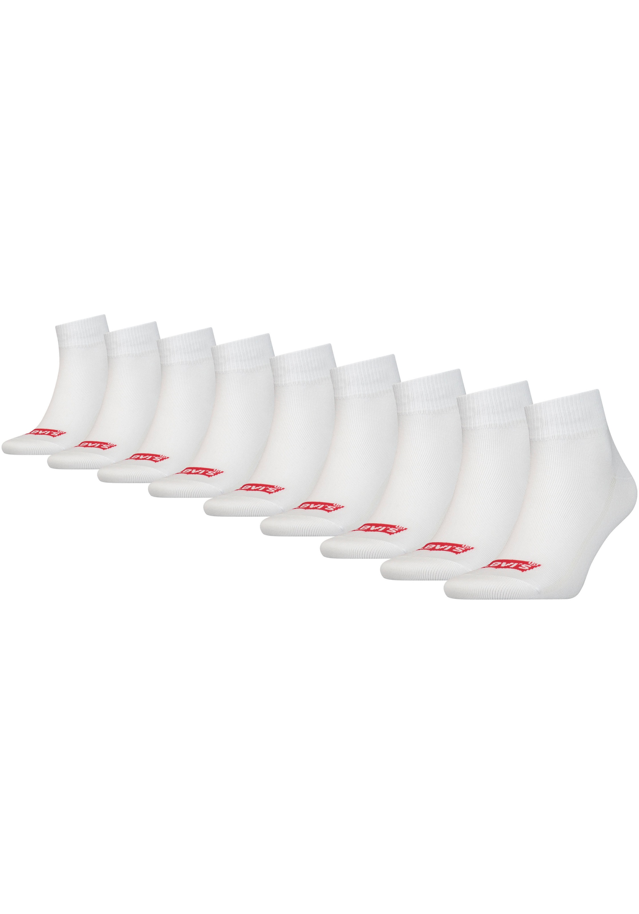 Levi's® Kurzsocken, (Packung, 9 Paar), mit breitem Logobund