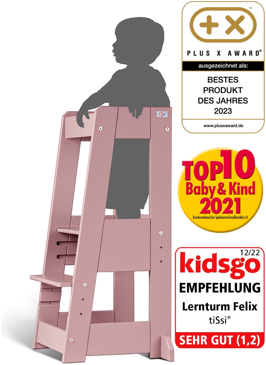 tiSsi® Stehhilfe »Lernturm Felix, oriental rose«, Made in Europe