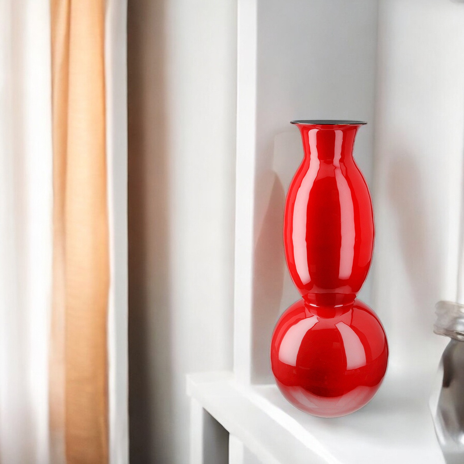 GILDE Bodenvase »Vase Neo rot H.49 cm«, (1 St.) günstig online kaufen