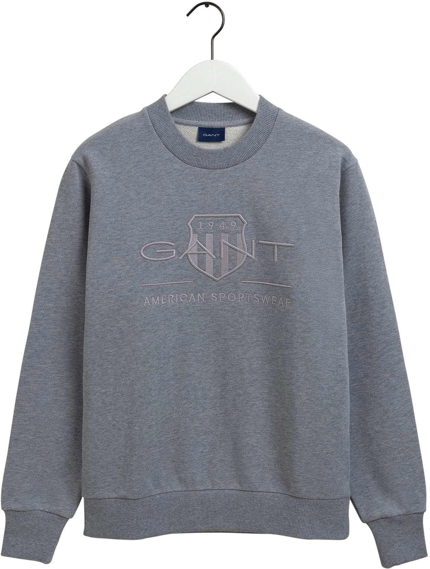 Gant Sweatshirt »D1. TONAL ARCHIVE SHIELD C-NECK«, mit Logostickerei auf der Brust
