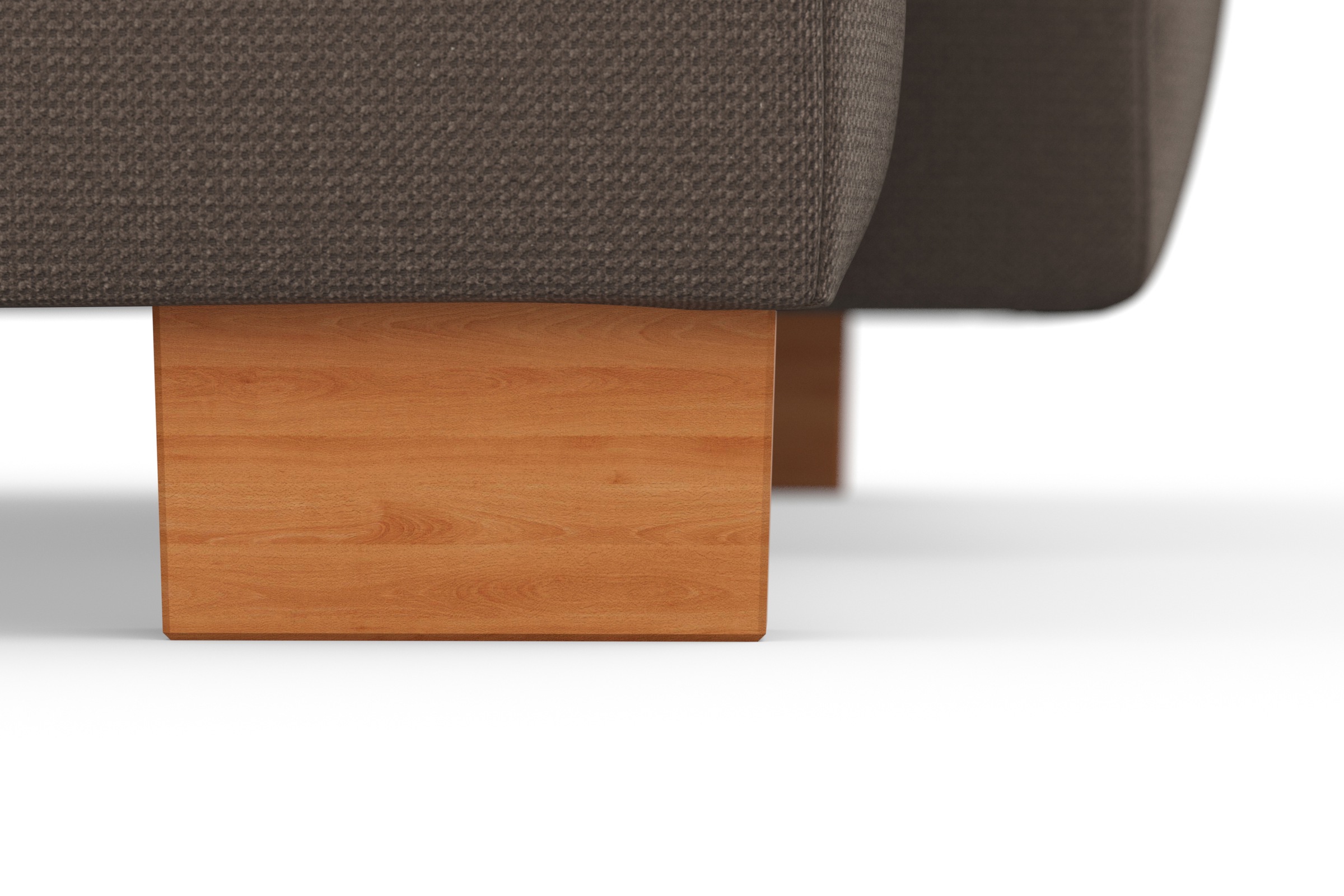 sit&more Ecksofa »Dundee L-Form«, mit Federkern und Massivholzfüßen, wahlweise mit Kopfteilverstellung
