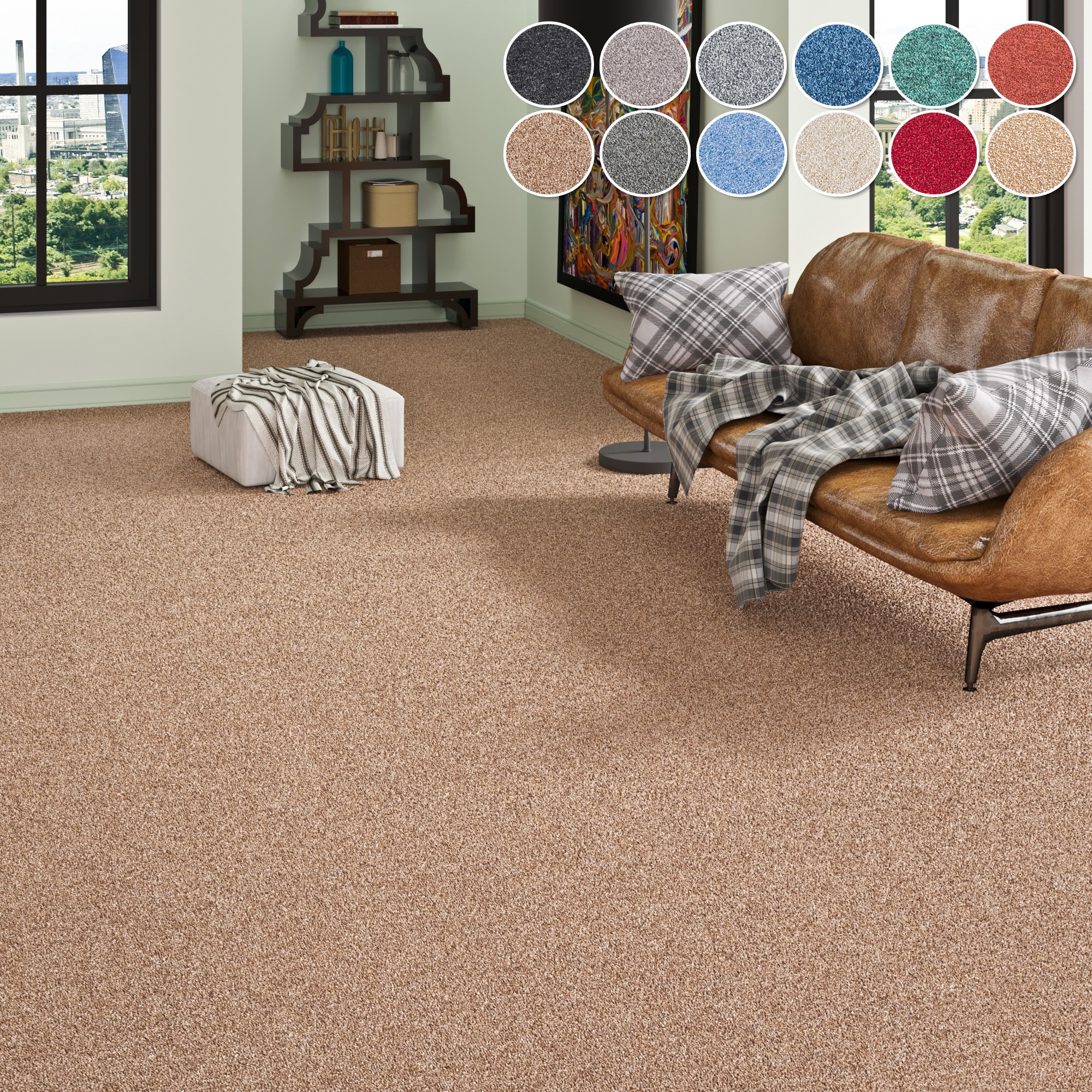 my home Teppichboden »Fortis, Schlinge, Made in Netherlands«, rechteckig, 5 günstig online kaufen