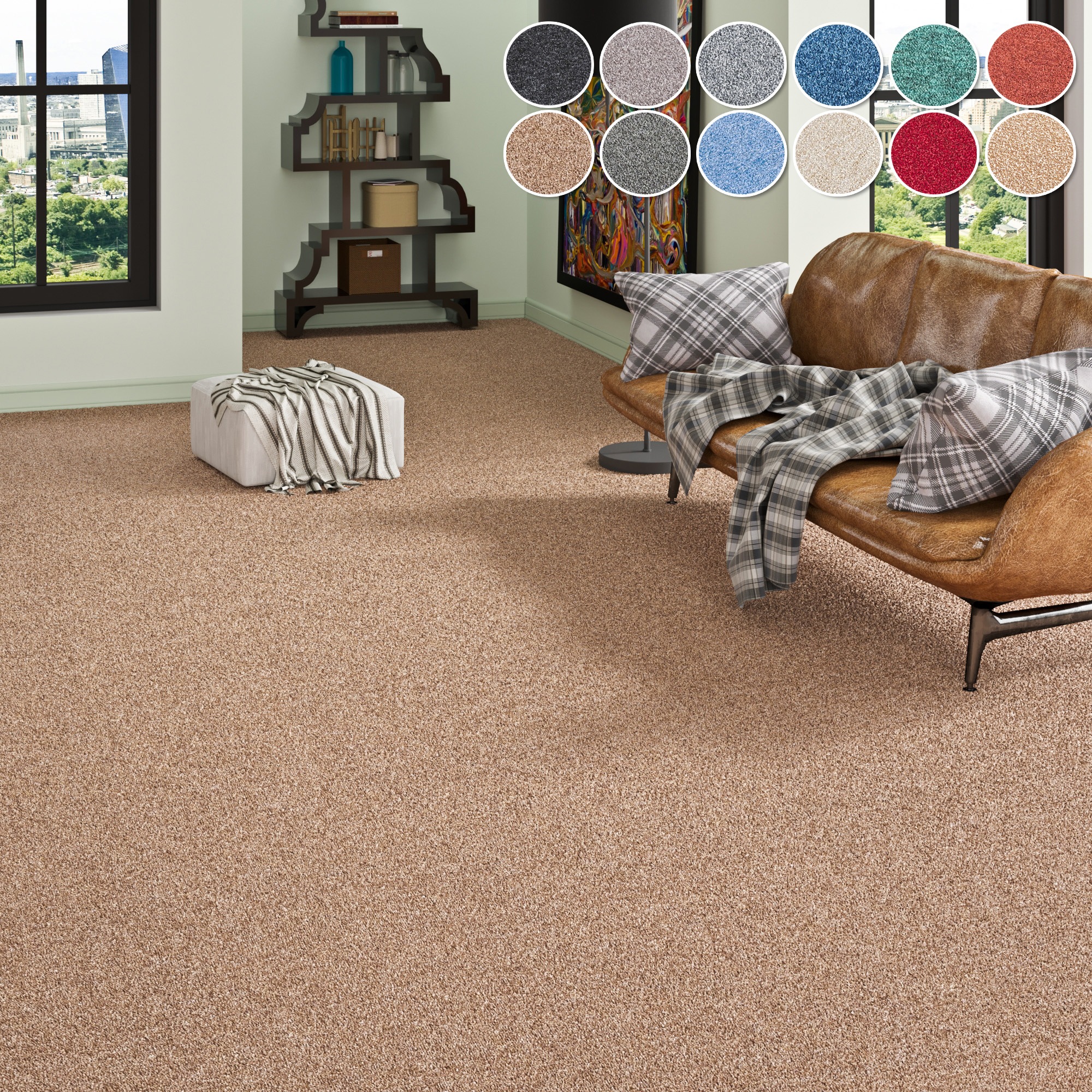 my home Teppichboden »Fortis, Schlinge, Made in Netherlands«, rechteckig, 5 günstig online kaufen