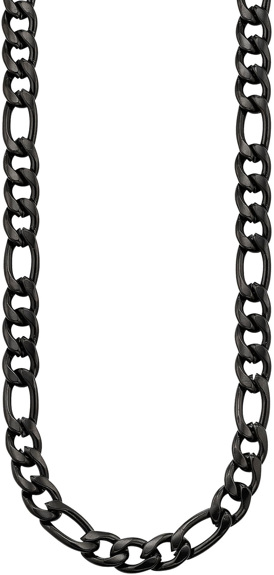 Edelstahlkette Schmuck Geschenk Halsschmuck Halskette schwarz