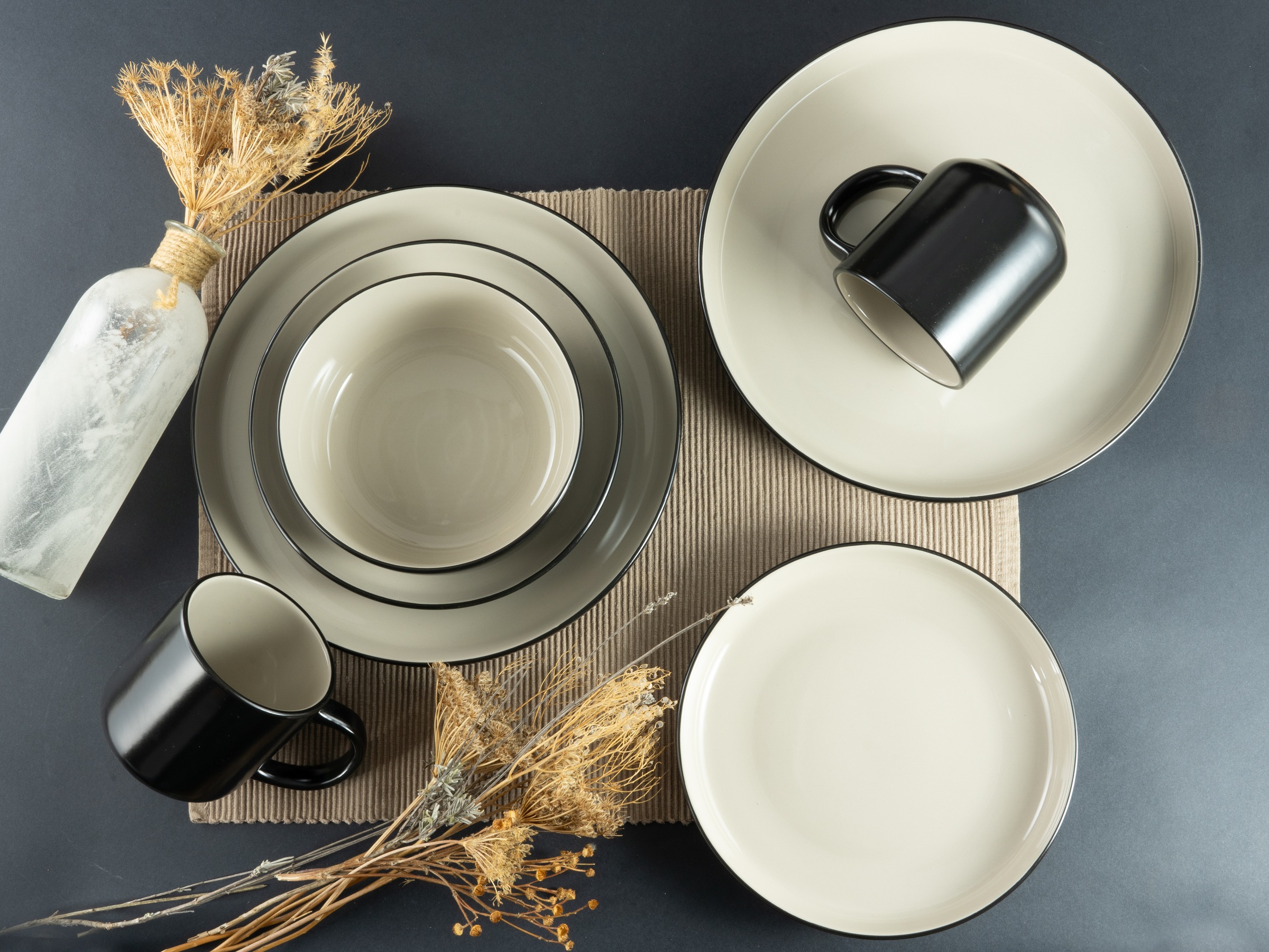 my home Kombiservice »modernes Geschirr-Set, Service Östra Greda« hohe Halt günstig online kaufen