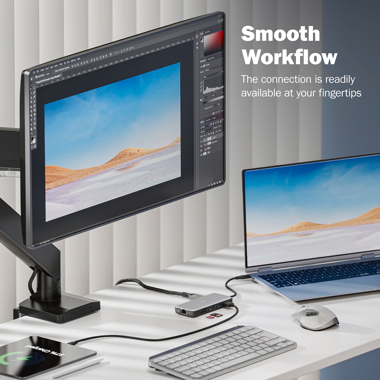 Digitus Laptop-Dockingstation »USB-C Docking Station, 7-Port, HDMI, USB, RJ45, SD«