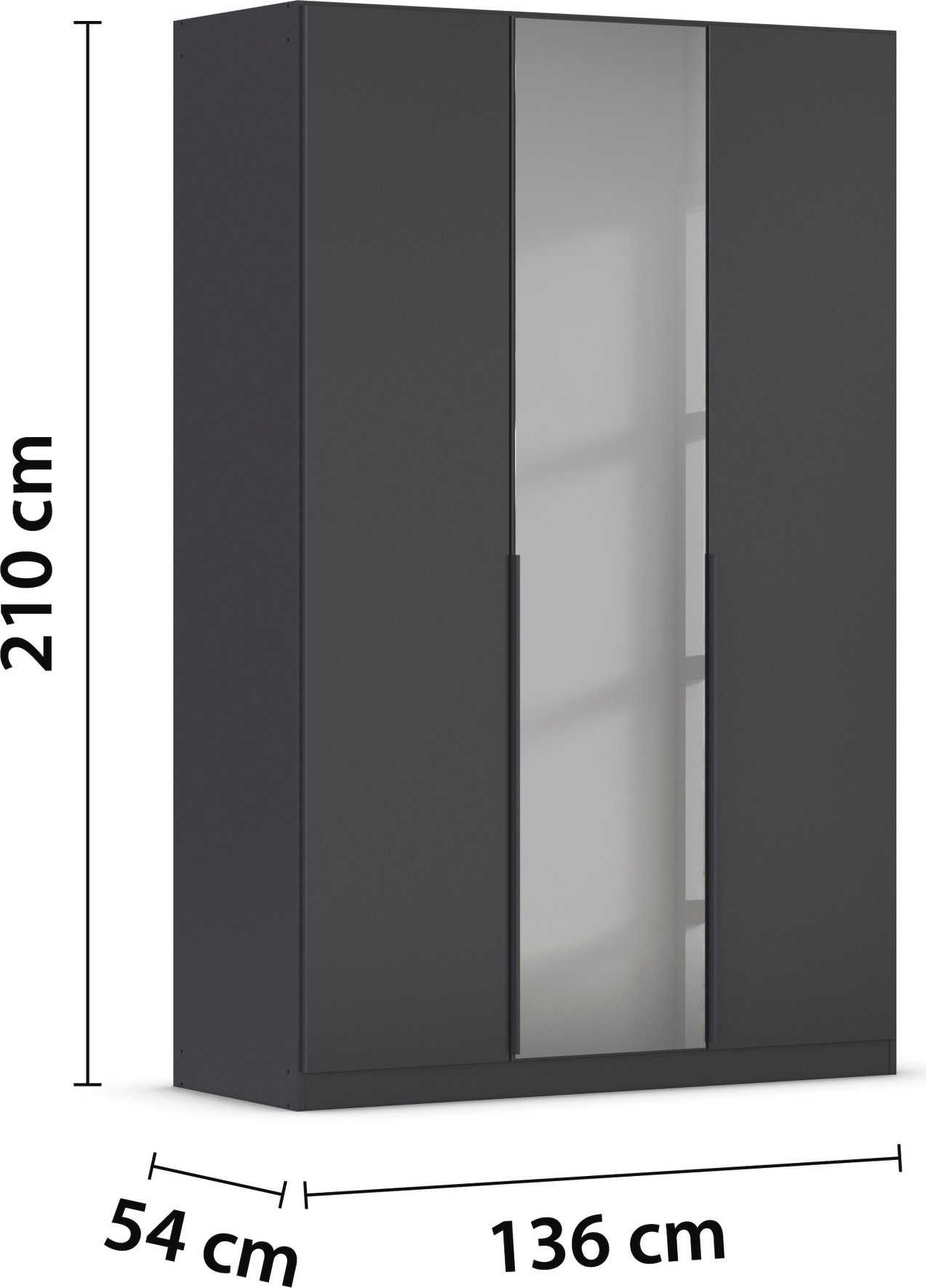 INOSIGN BY RAUCH Drehtürenschrank »Ferris Schrank Breite 2,10m BESTSELLER Schlafzimmerschrank«, Kleiderschrank mit Spiegel in den Ausführungen BASIC/CLASSIC/PREMIUM