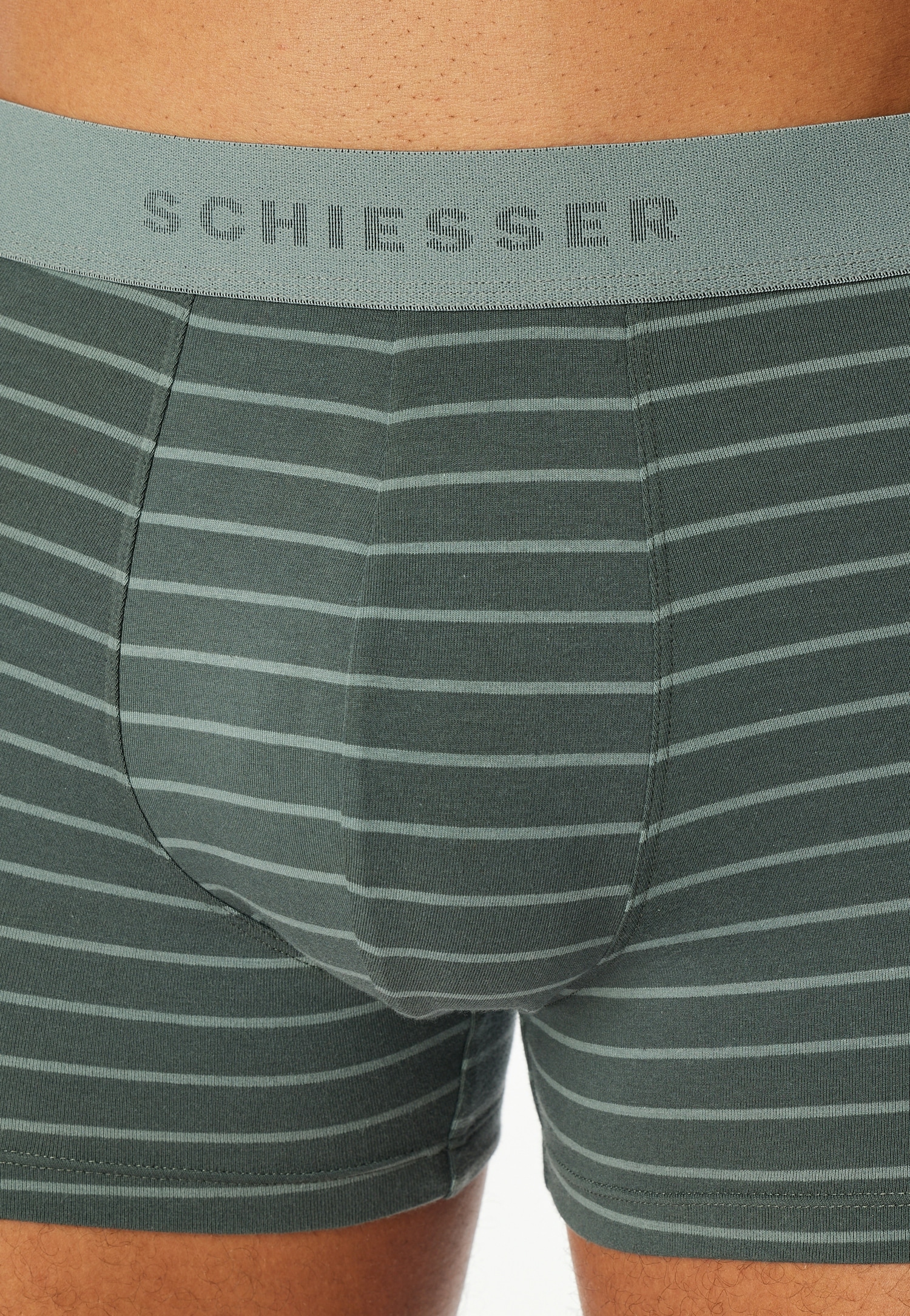 Schiesser Boxershorts »95/5 Multipacks« 3er Pack,  ohne Eingriff, softer Logo-Webgummibund