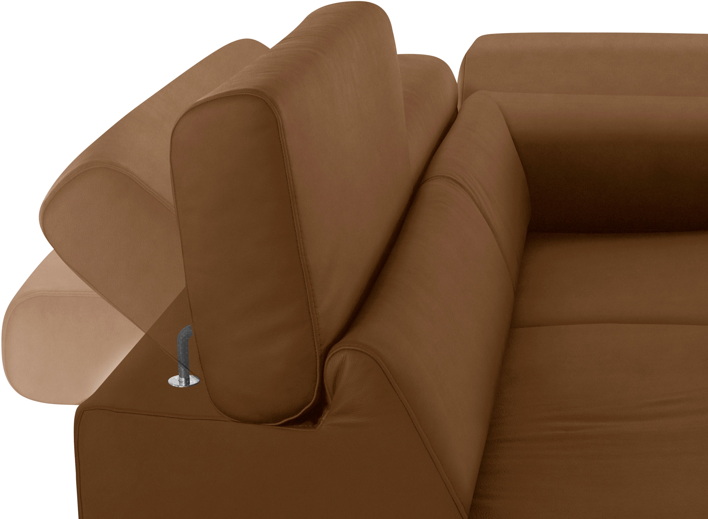 W.SCHILLIG Ecksofa »finn, toller Sitzkomfort, L-Form, hochwertige Verarbeitungsdetails«, German Design Award 2016, Fußgestell Chrom glänzend, Breite 281 cm
