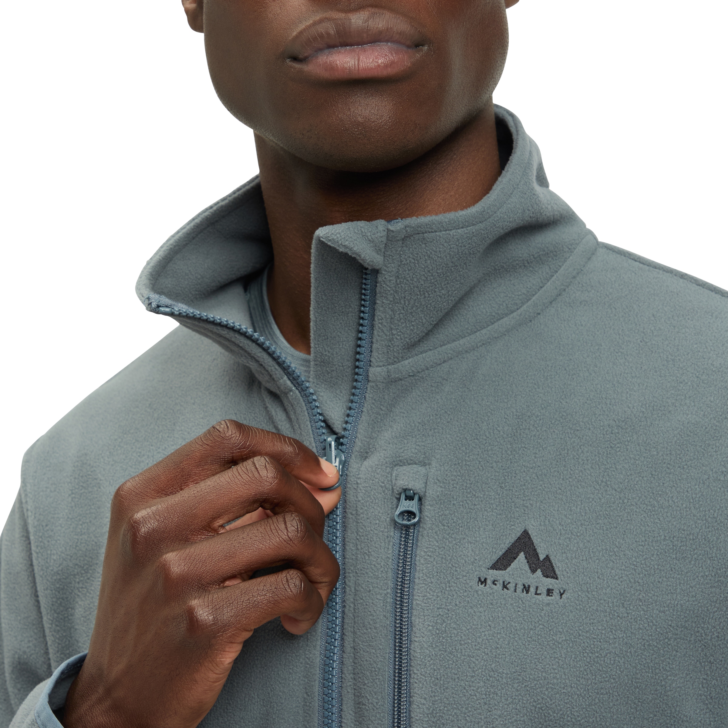 McKINLEY Fleecejacke »HE.-UNTERJACKE CAROL M« atmungsaktiv, schnelltrocknend, mit Kinnschutz, hoher Kragen