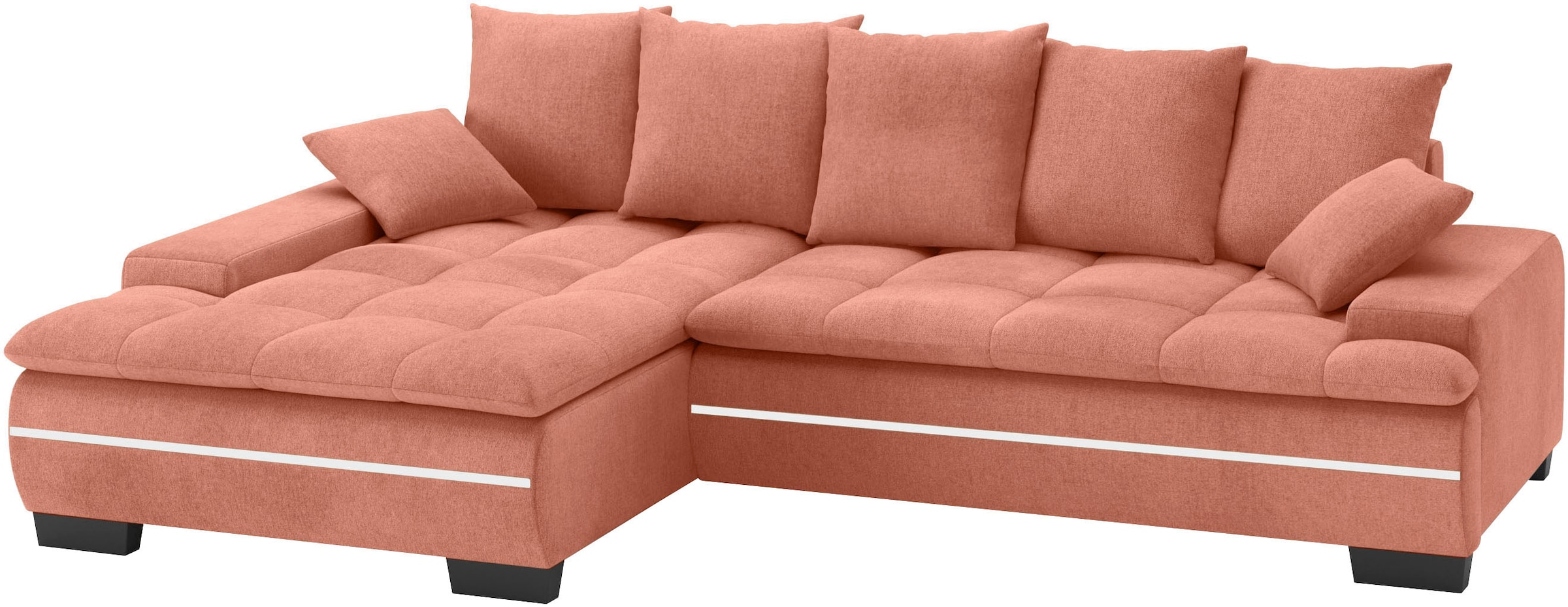 Mr. Couch Ecksofa »Haiti II, L-Form«, RGB-LED Beleuchtung, Kaltschaum, wahl günstig online kaufen