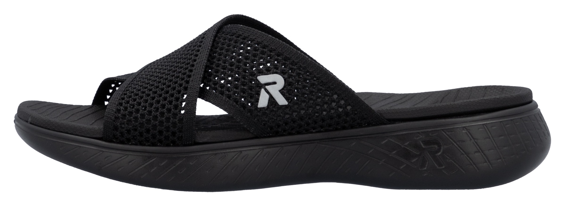 RIEKER Sport Pantolette »Ballina«, Badeschuh, Sommerschuh, Strandschuh, Urlaubschuh zum Schlupfen