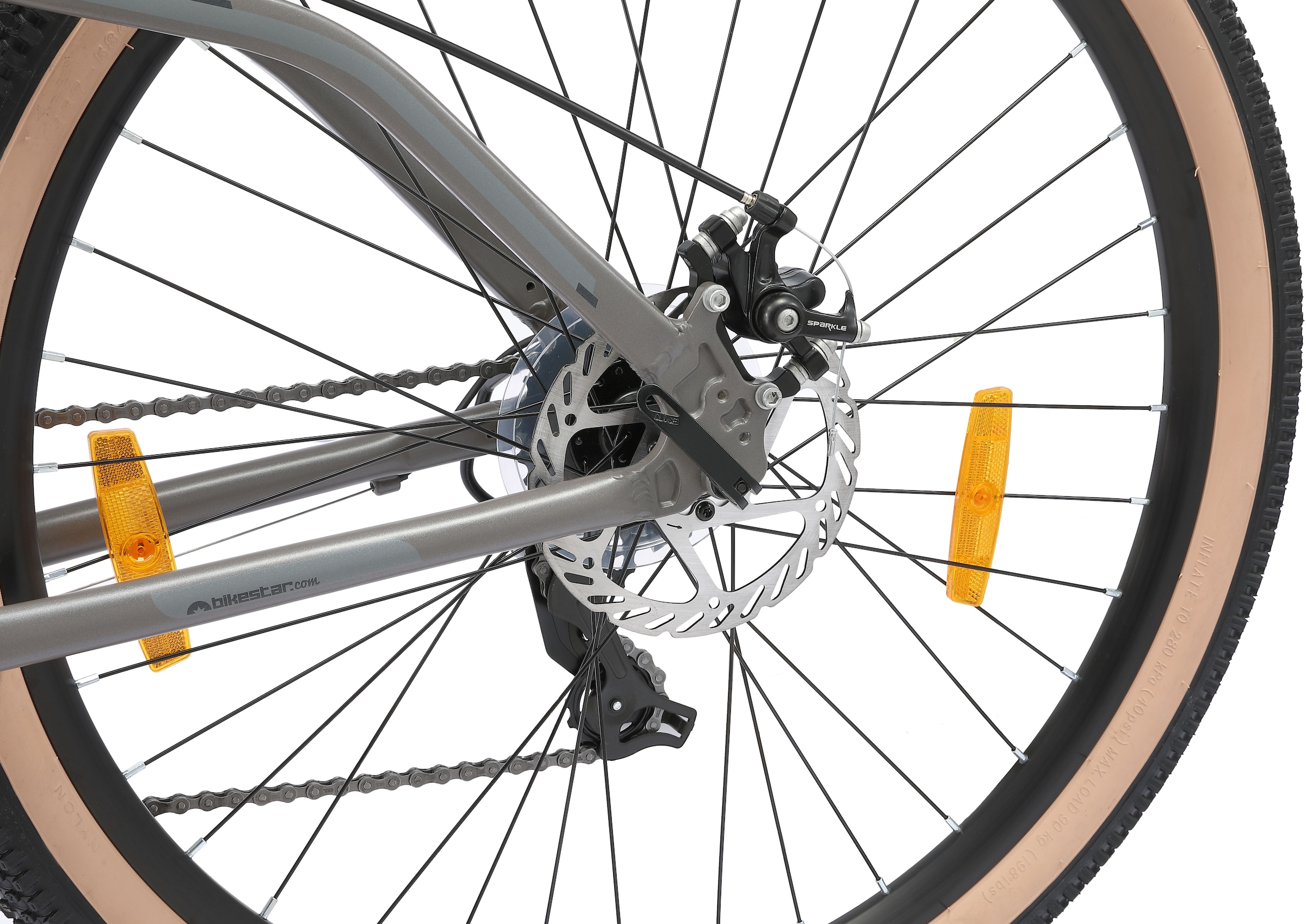 Bikestar Mountainbike 21 Gang Shimano RD-TY300 Schaltwerk Kettenschaltung für Damen und Herren, Kettenschaltung
