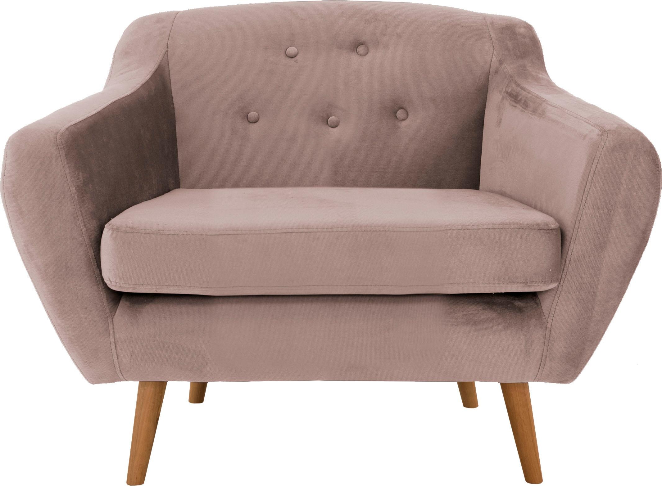 Home affaire Sessel »Renne« mit Heftung im Rücken im skandinavischem Stil günstig online kaufen