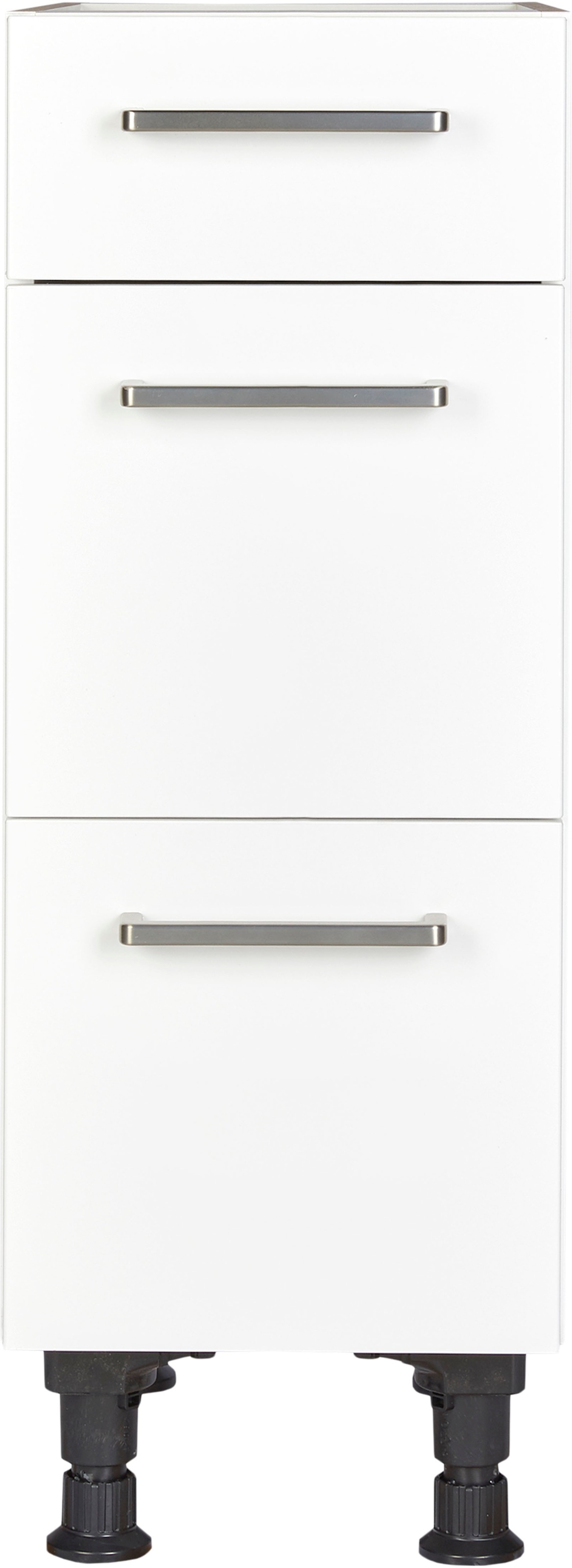 nobilia® Unterschrank »"Touch", vormontiert, mit höhenverstellbaren Sockelfüßen, in den« Breiten 30, 45, 60 und 90 cm, mit Schubkasten und Auszügen