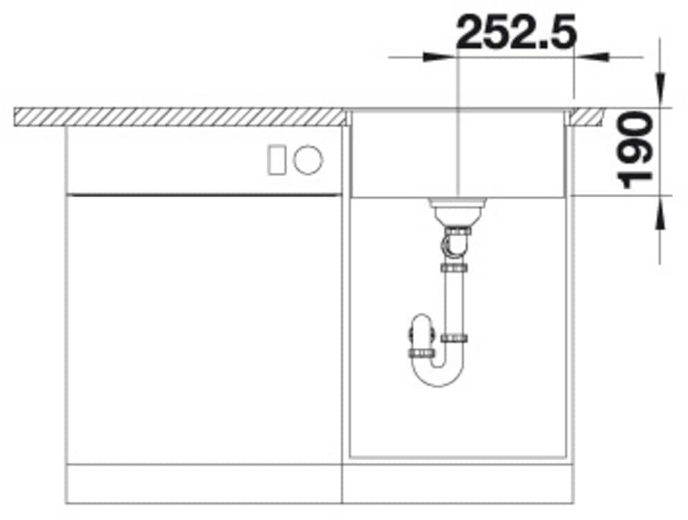 Blanco Granitspüle »DALAGO 5-F« 1 Stk. tlg. erhältlich in mehreren Farben