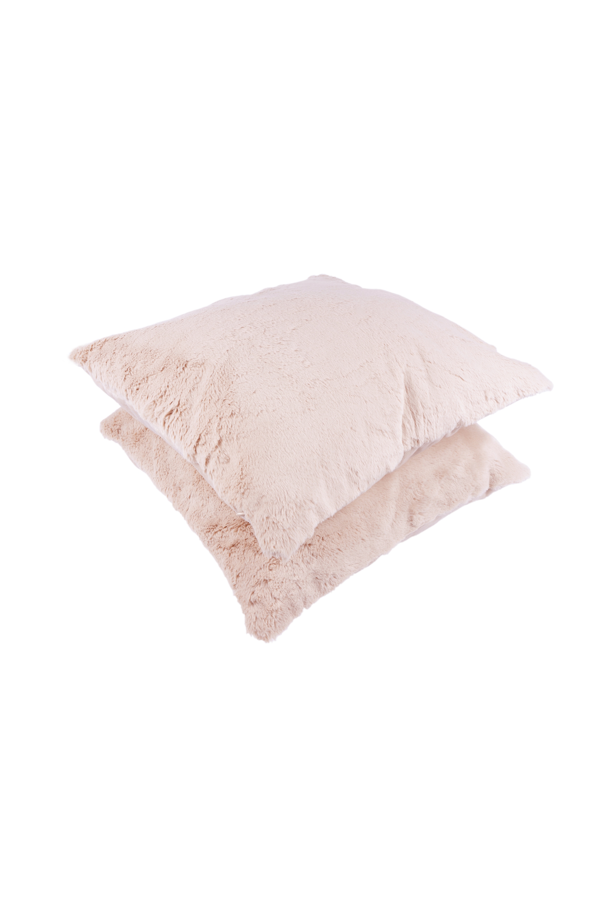 Kenda Sand Fellkissen »Dekokissen Aimee 625 2er-Set«, Kissen inkl. Füllung mit flauschigem Stoffbezug