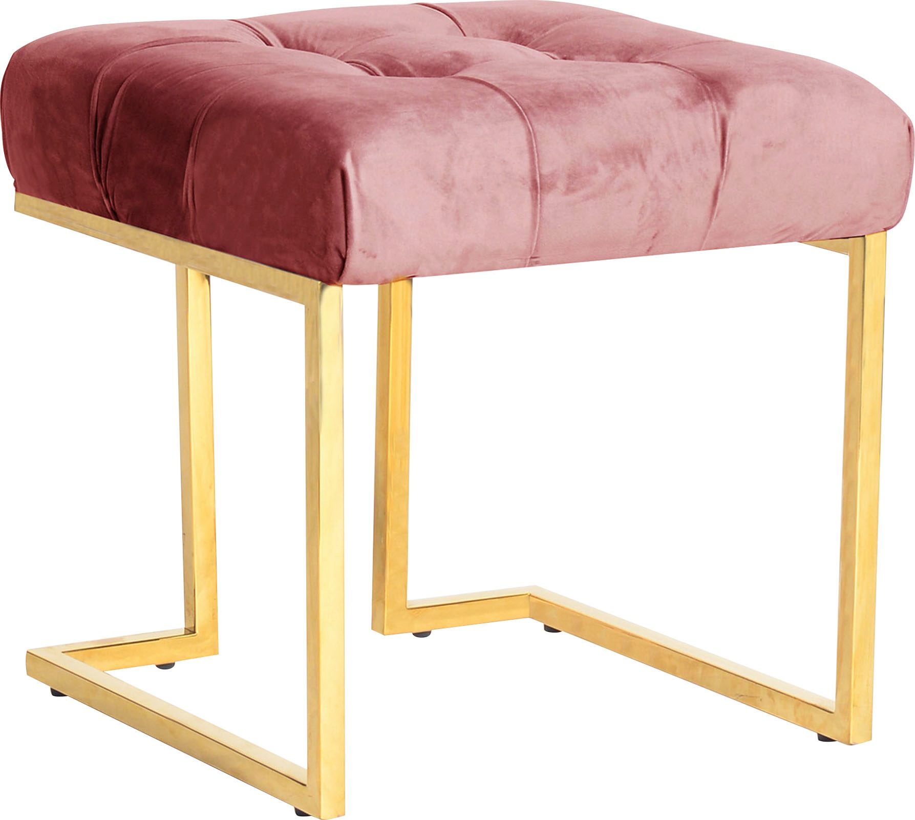 Kayoom Sitzhocker »Hocker Rare, Edler Touch durch goldenes Gestell«, (1 St. günstig online kaufen