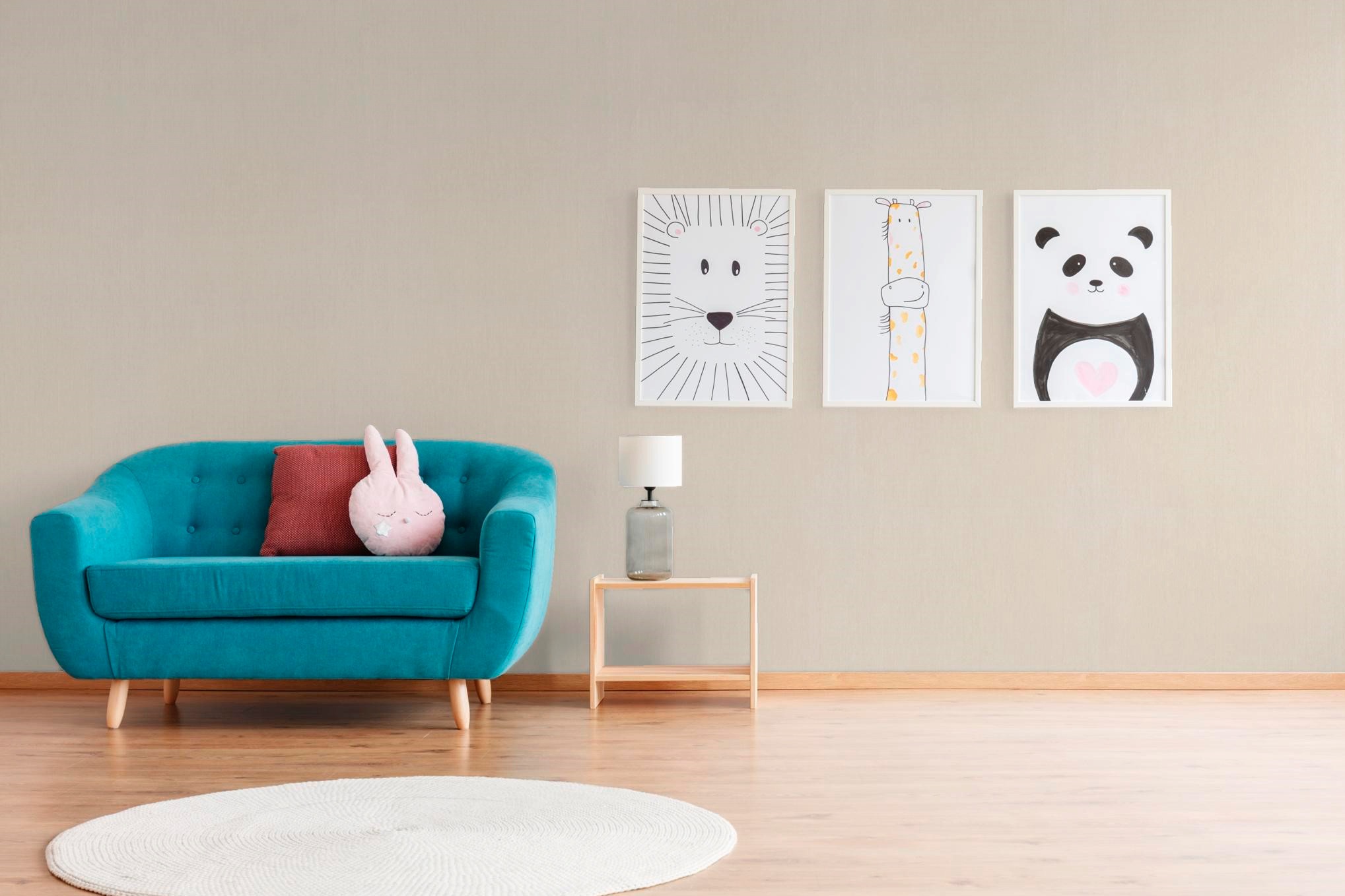 Marburg Vliestapete »Beige« uni moderne Tapete für Wohnzimmer Schlafzimmer Küche