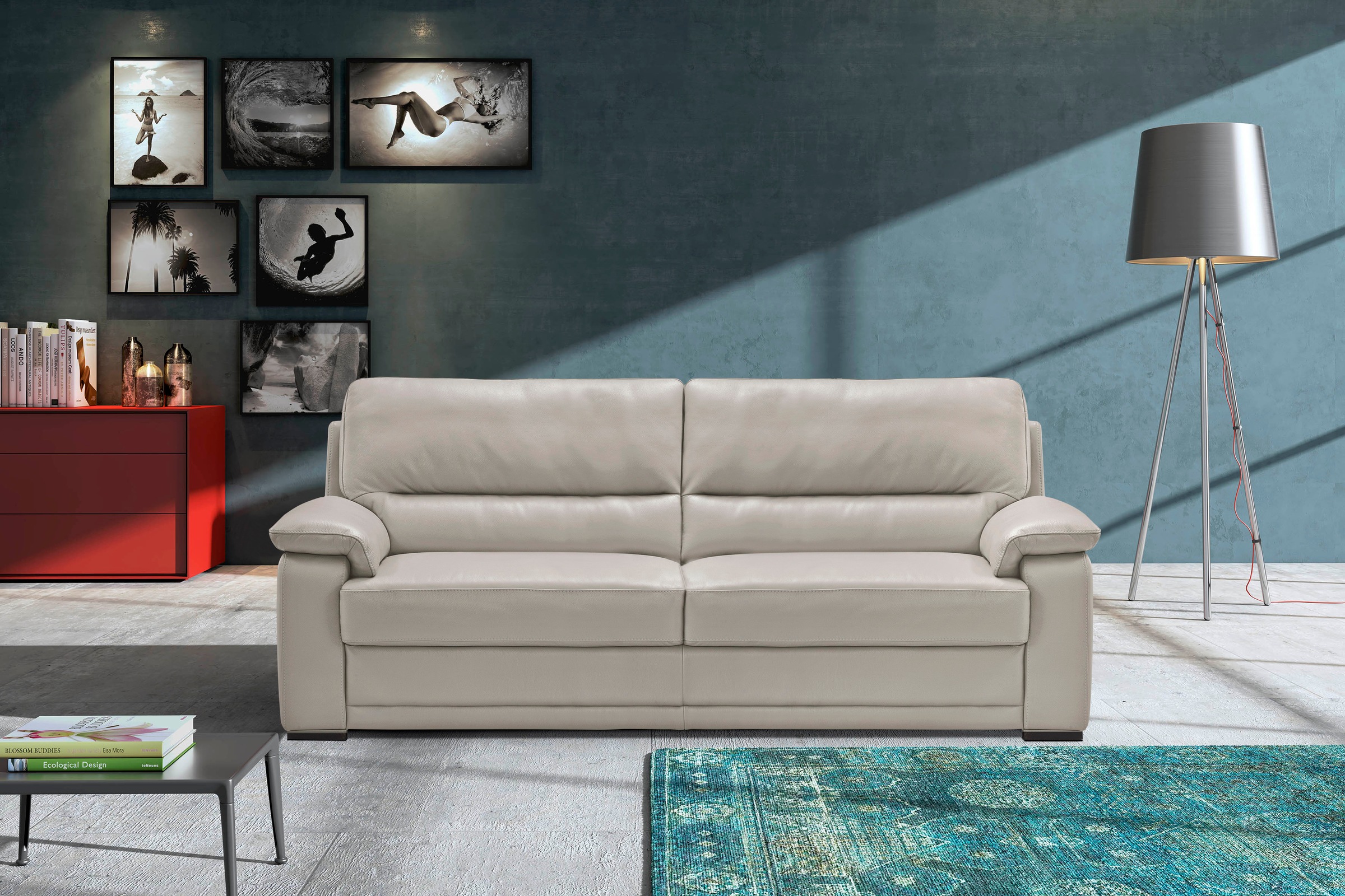 Egoitaliano 2,5-Sitzer »Doris, modernes Designersofa, Ledersofa mit erstkla günstig online kaufen