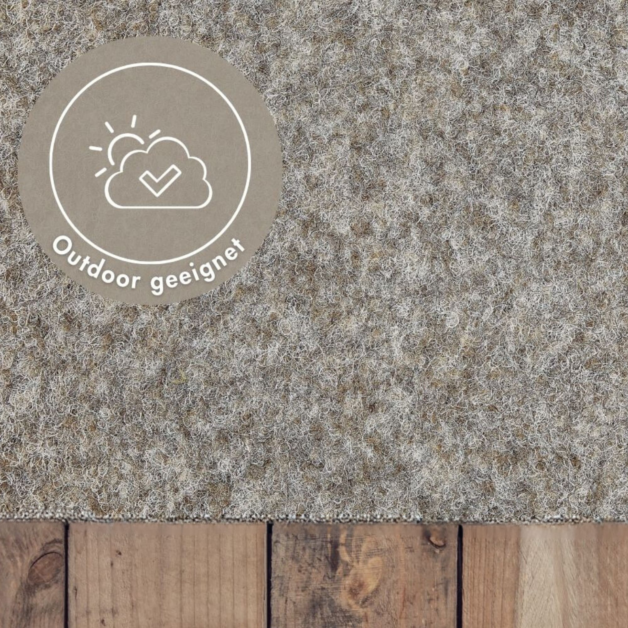 ANDIAMO Kunstrasen »Dijon, Made in Netherlands« rechteckig 6 mm Höhe aus Nadelfilz, mit Noppen, strapazierfähig, wasserfest & UV-beständig beige...