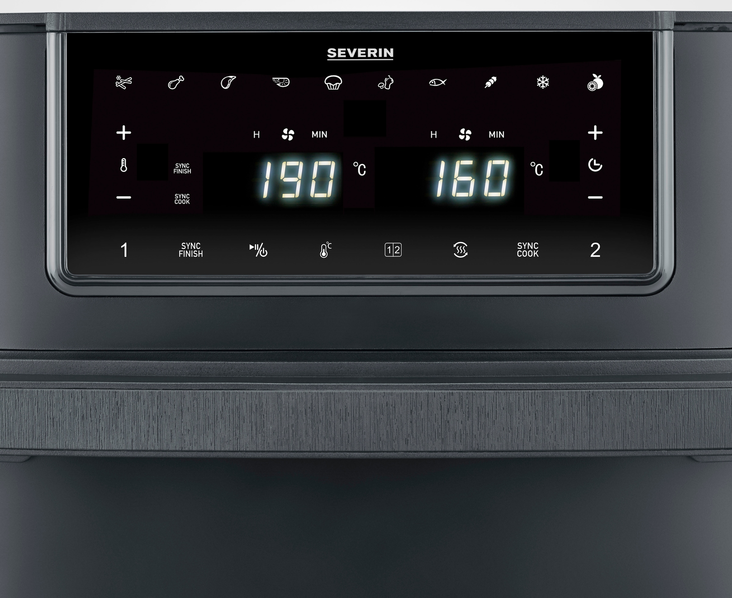 Severin Heißluftfritteuse »FR 2490  9 l "Flex Max Dual"«, 2600 W
