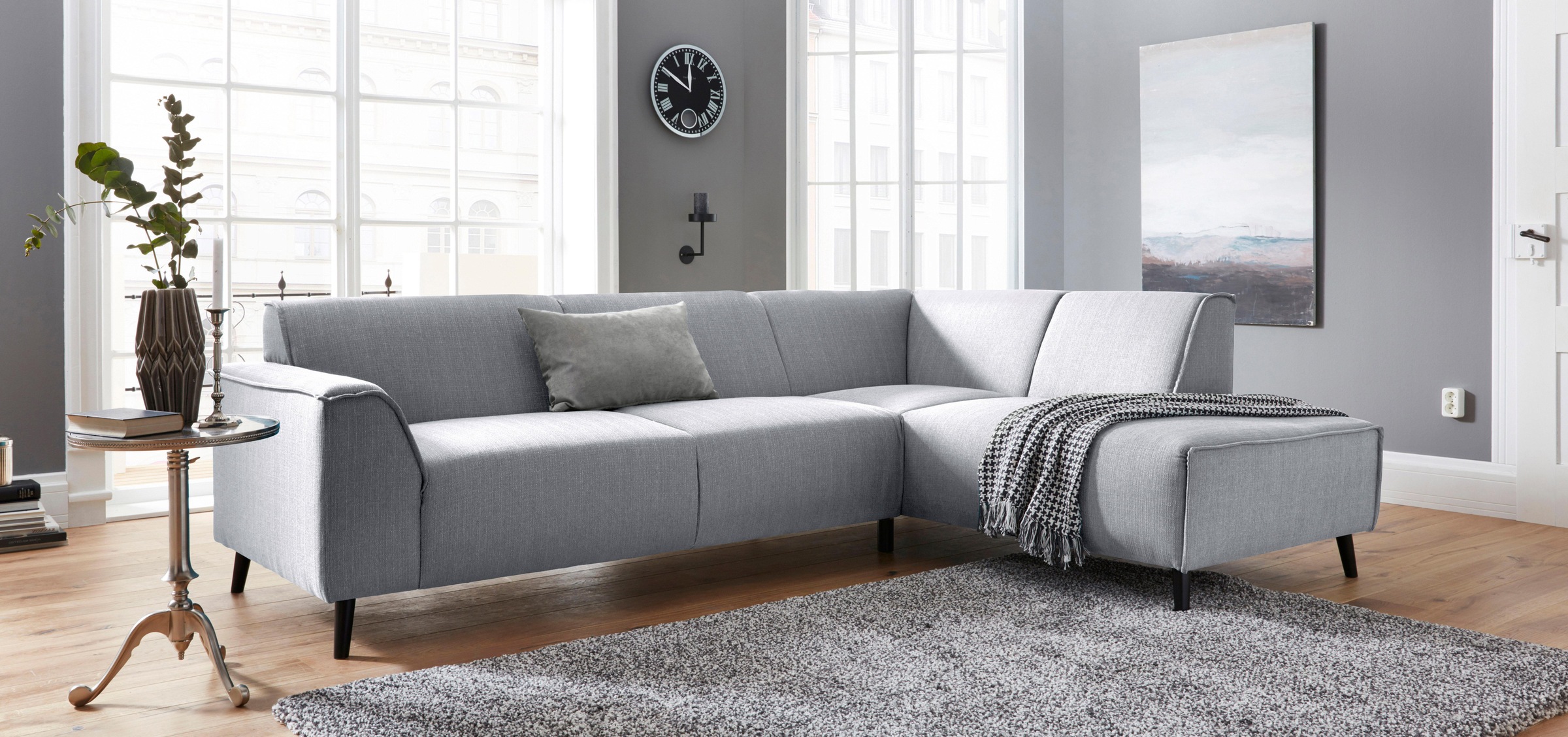 DOMO collection Ecksofa »Amora, inklusive komfortablem Federkern für mehr S günstig online kaufen