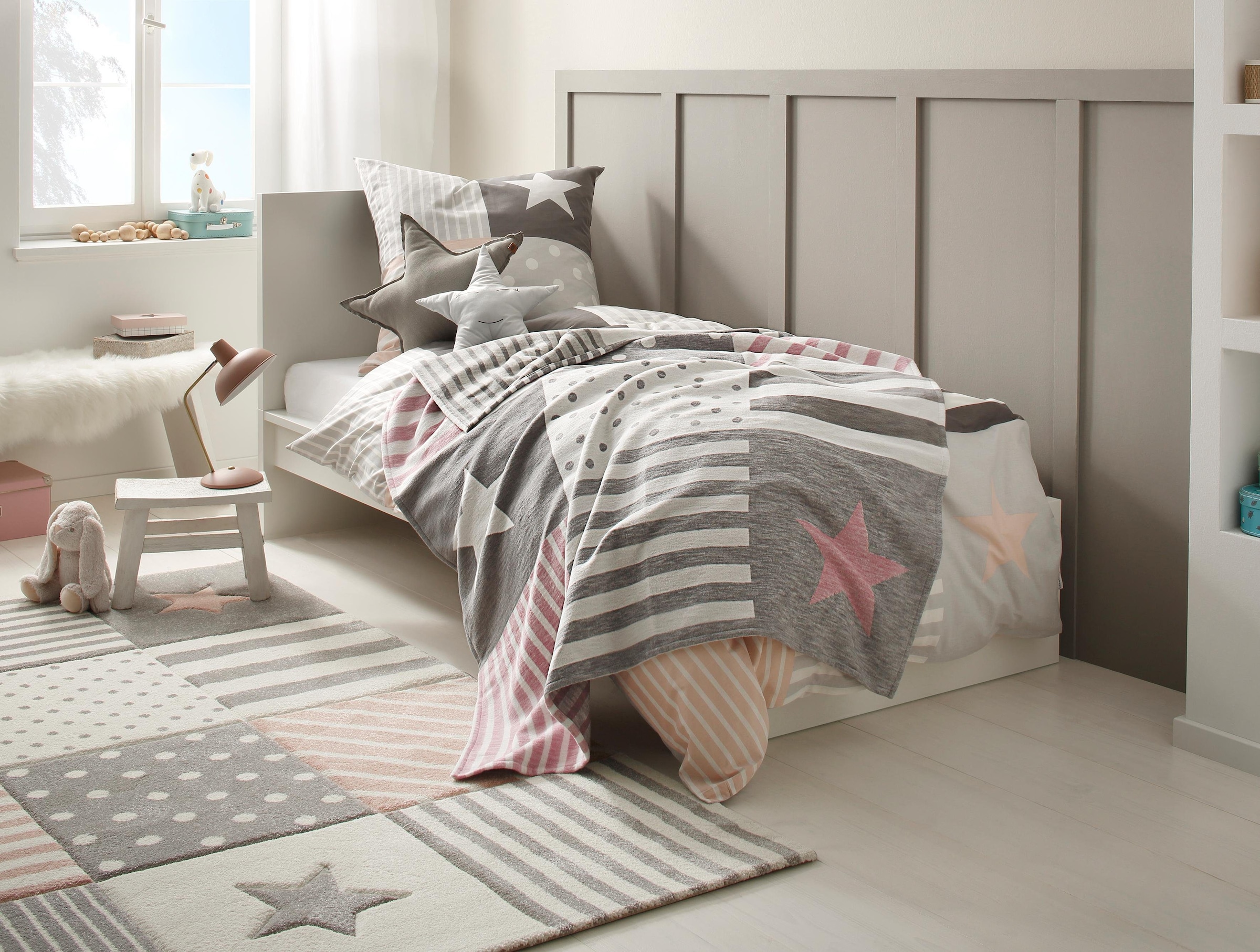 Lüttenhütt Kinderdecke »Stern« aus Bio-Baumwolle, Kuscheldecke