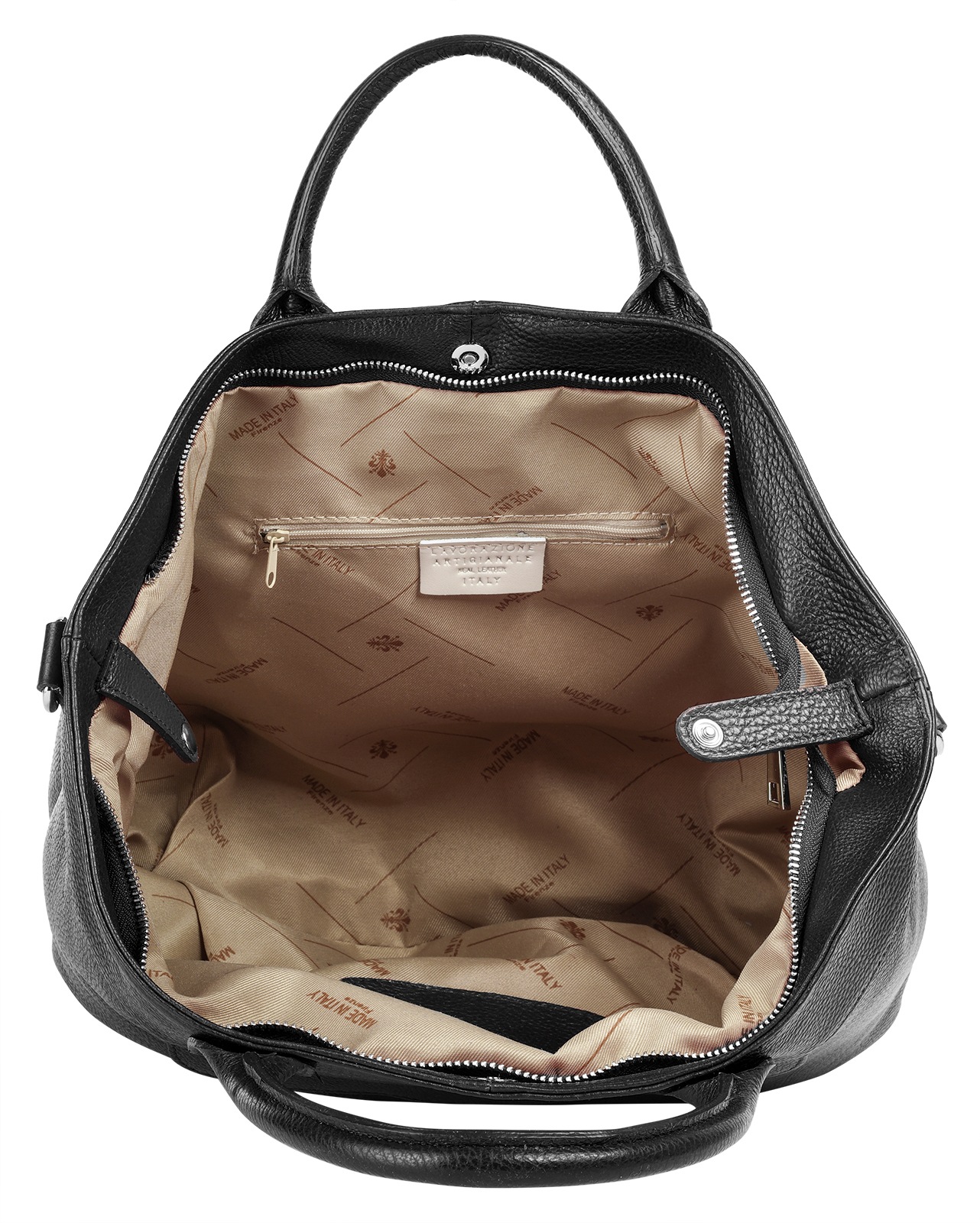 Samantha Look Henkeltasche, echt Leder, Made in Italy