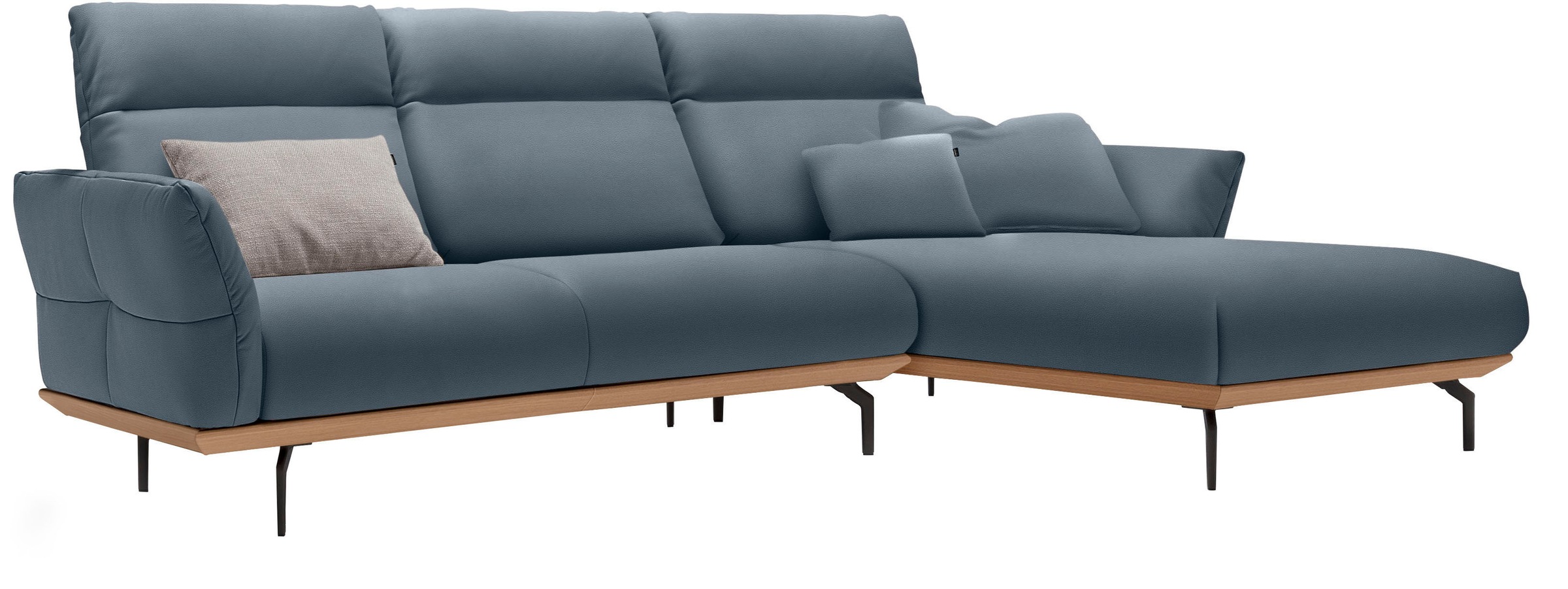 Creation BY ROLF BENZ Ecksofa »CR.460«, Sockel in Eiche, Alugussfüße in umb günstig online kaufen