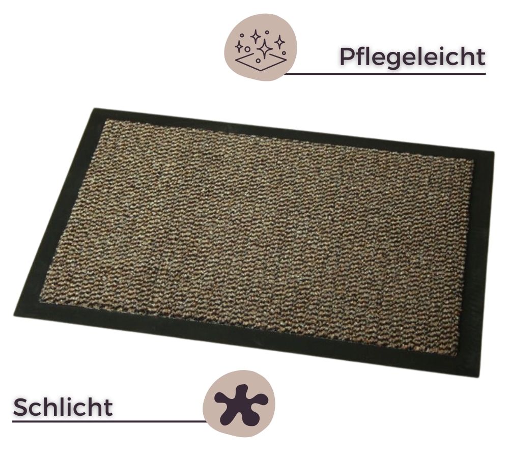 HANSE Home Fußmatte »Faro Line, Türmatte«, rechteckig, 10 mm Höhe, Waschbar, Schmutzfangmatte, Outdoor, Innen, Rutschfest, Wetterfest