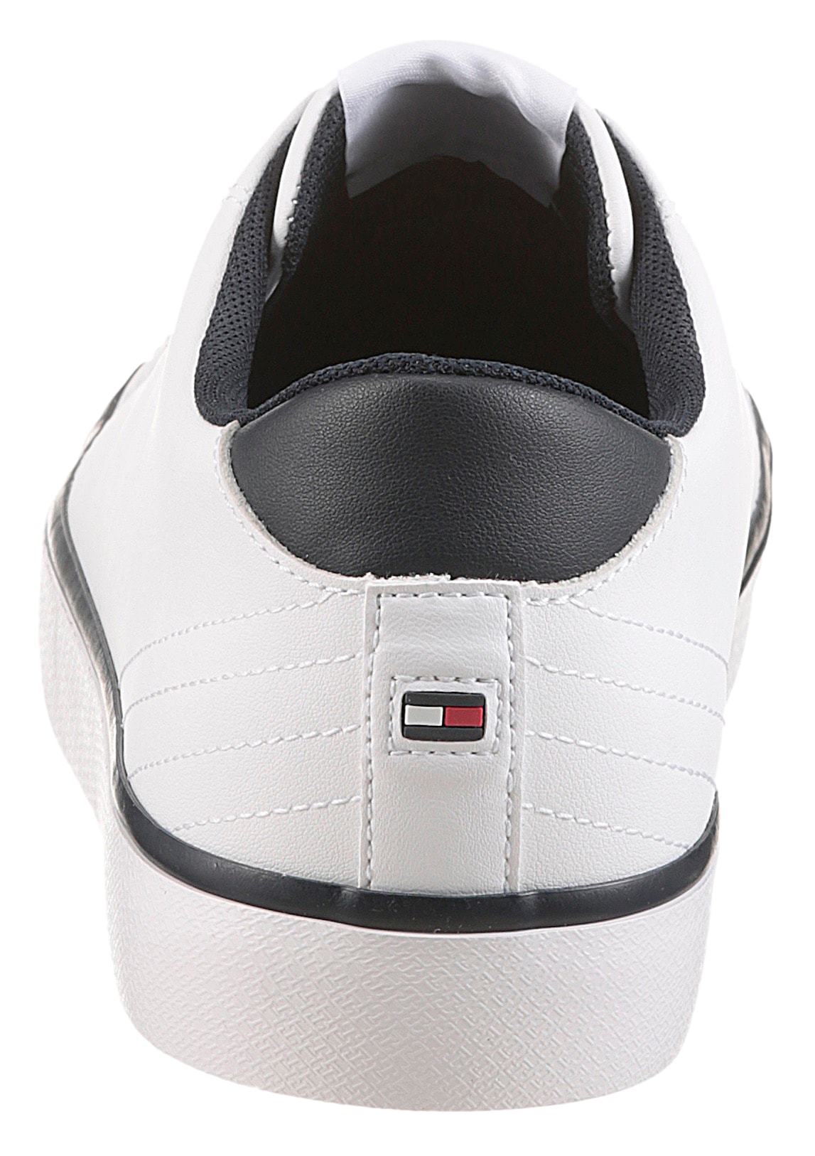 Tommy Hilfiger Sneaker »TH HI VULC CORE LOW LEATHER«, Freizeitschuh, Halbschuh, Schnürer mit gepolstertem Schaftrand
