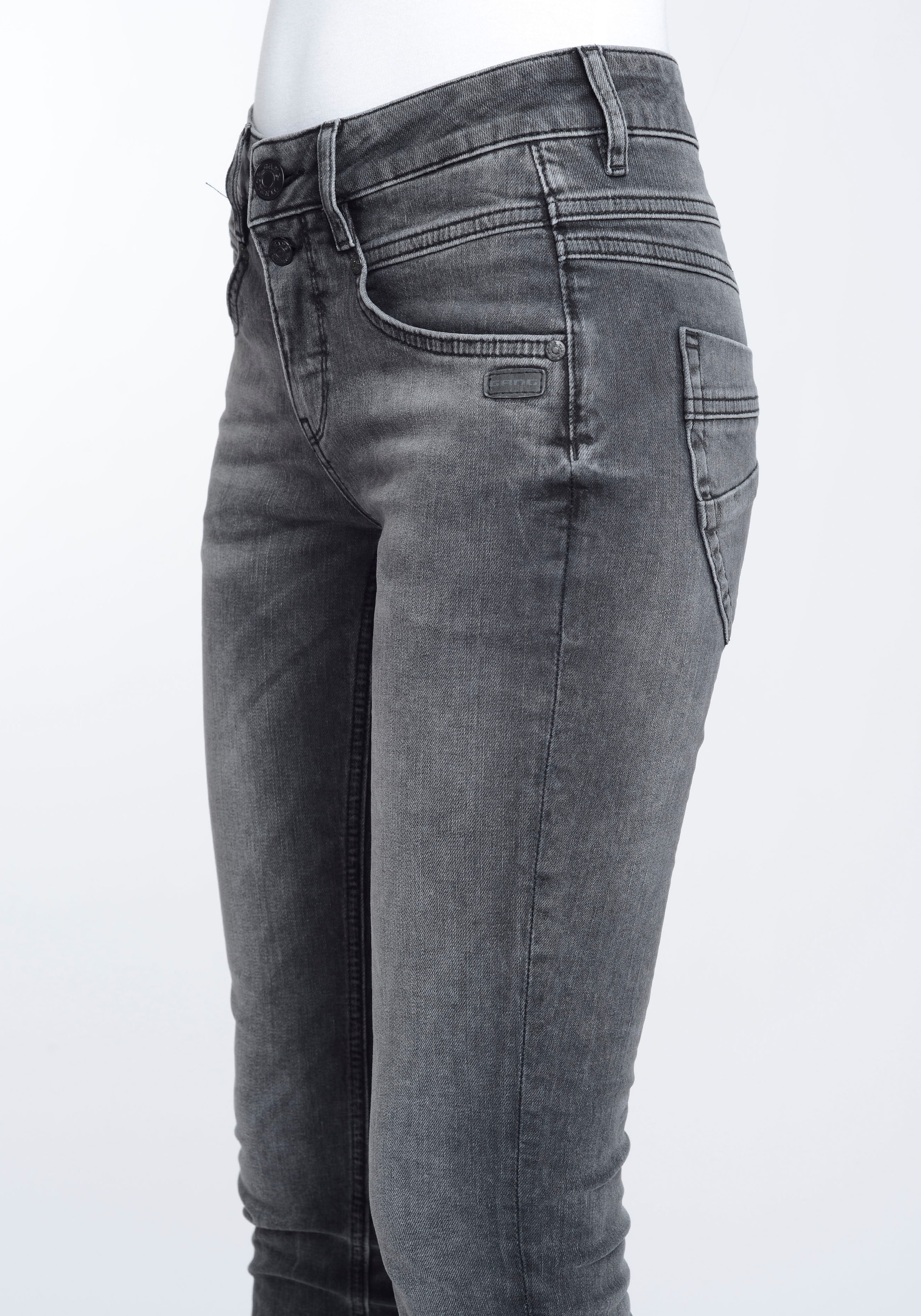 GANG Skinny-fit-Jeans »94MORA«, mit kaufen 3-Knopf-Verschluss und vorne Passe